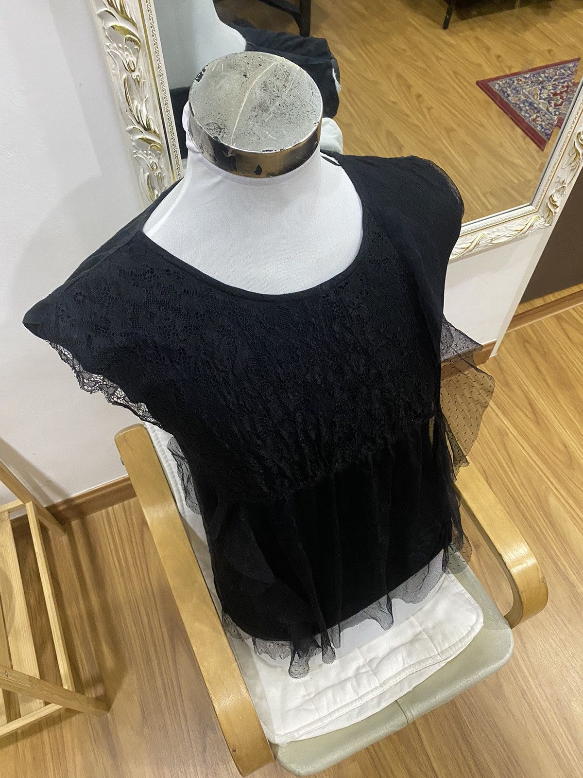 Issey Miyake Sunao Kuwahara By Issey Miyake Crochet Laced Sleeveless Size US M / EU 48-50 / 2 - 3 Thumbnail