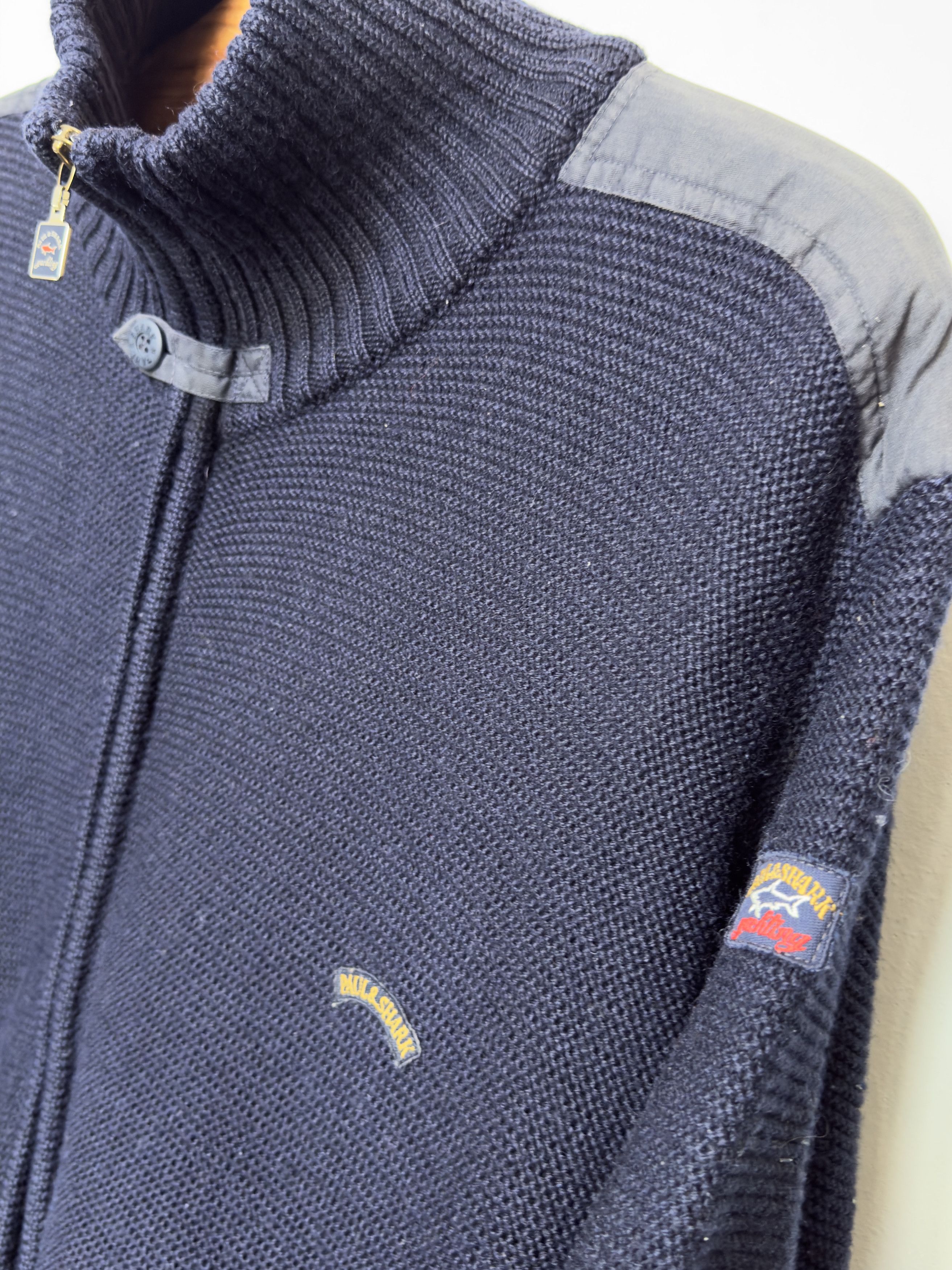 Paul & Shark 🔥 heavy knitting jacket zip up Paul and Shark size L Size US L / EU 52-54 / 3 - 4 Thumbnail