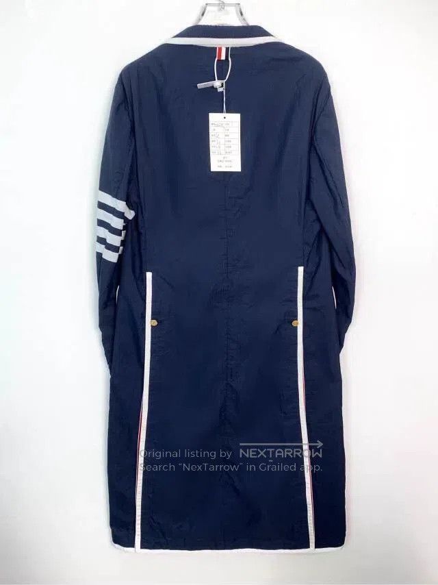 Thom Browne Thom Browne Classic Lapel Trench Coat Navy Blue Size US S / EU 44-46 / 1 - 2 Thumbnail