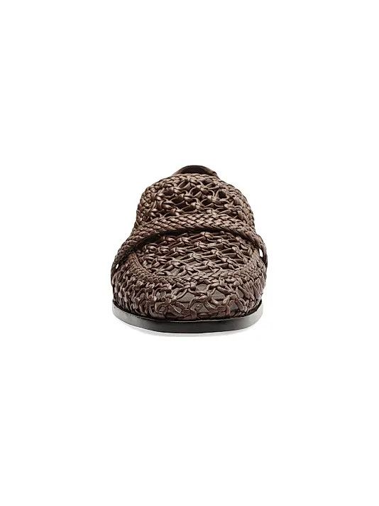 Alexandre Birman os11x1225 Jane Tresse Woven Leather Loafers in Rich Brown Size US 8 / IT 38 - 8 Thumbnail
