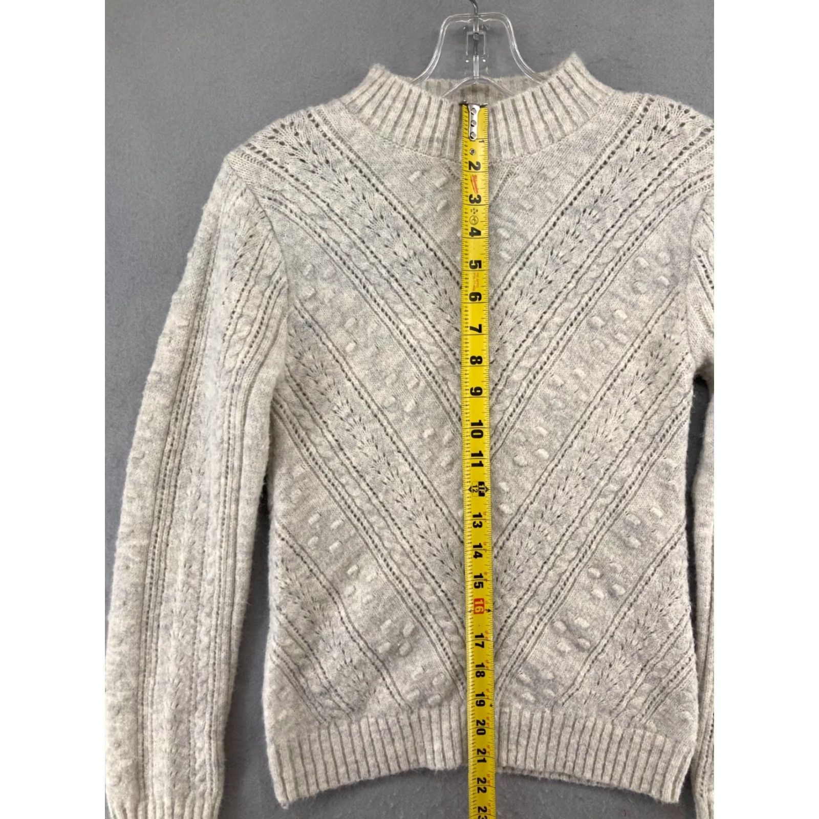 MINKPINK Mink Pink Womens Sweater Small Cream Loose Knit Size S / US 4 / IT 40 - 3 Thumbnail