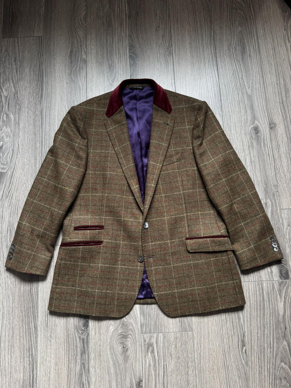 Paul Smith Paul Smith Byard Herringbone Tweed Checkered Blazer Jacket Size 50R - 3 Thumbnail
