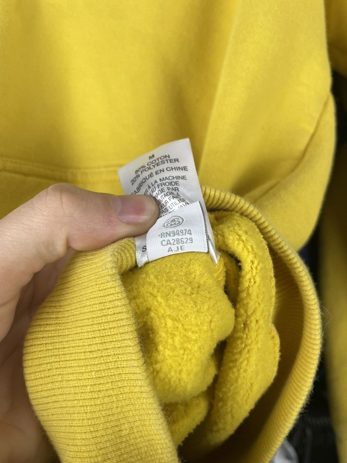 Stussy × Vintage Hoodie Stussy S-Horn vintage Logo yellow skate Size US M / EU 48-50 / 2 - 7 Thumbnail