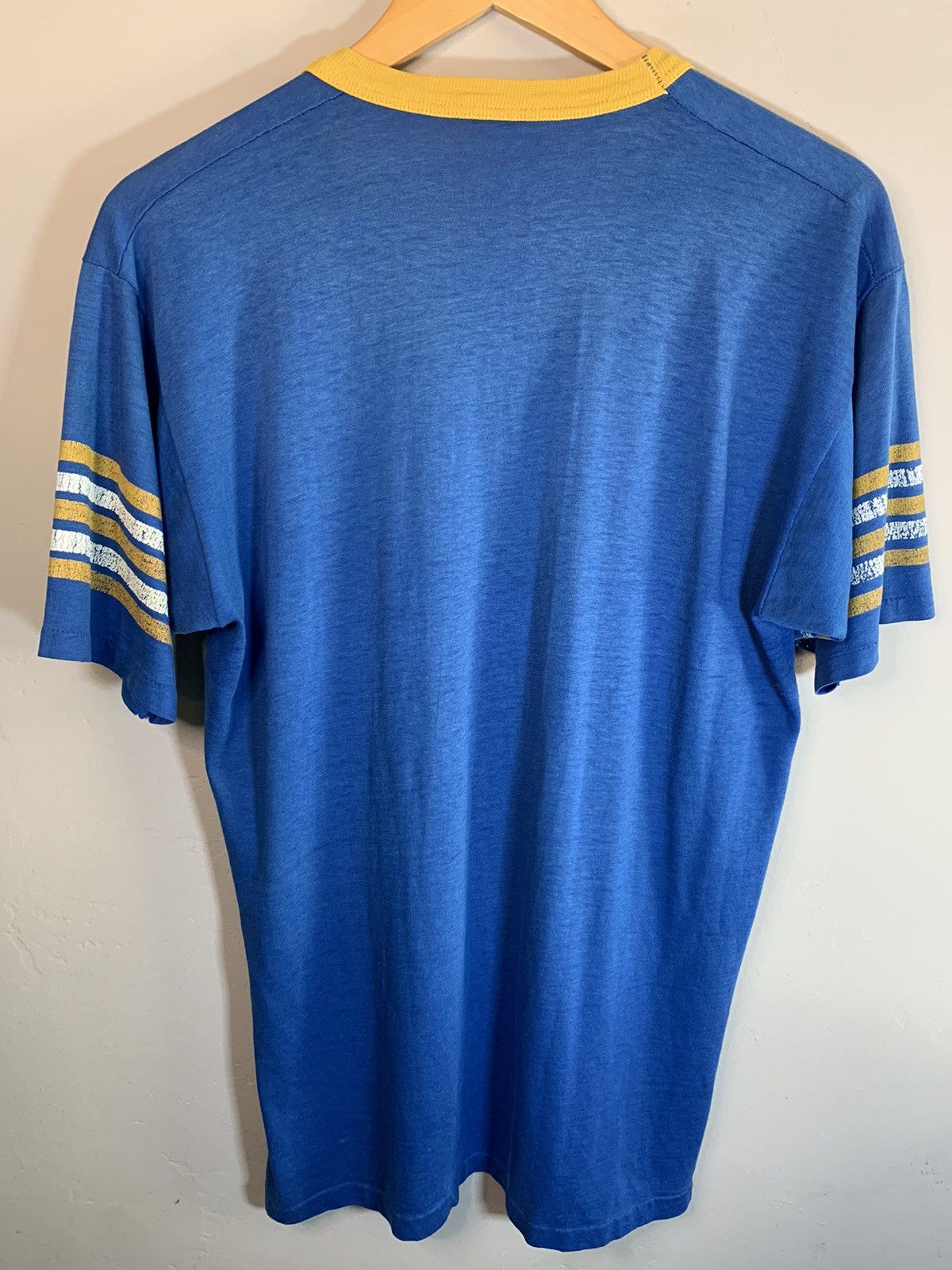 Velva Sheen × Vintage *RARE* Vintage 1970’s Fremont Huskies Single Stitch T-Shirt Size US XL / EU 56 / 4 - 5 Thumbnail