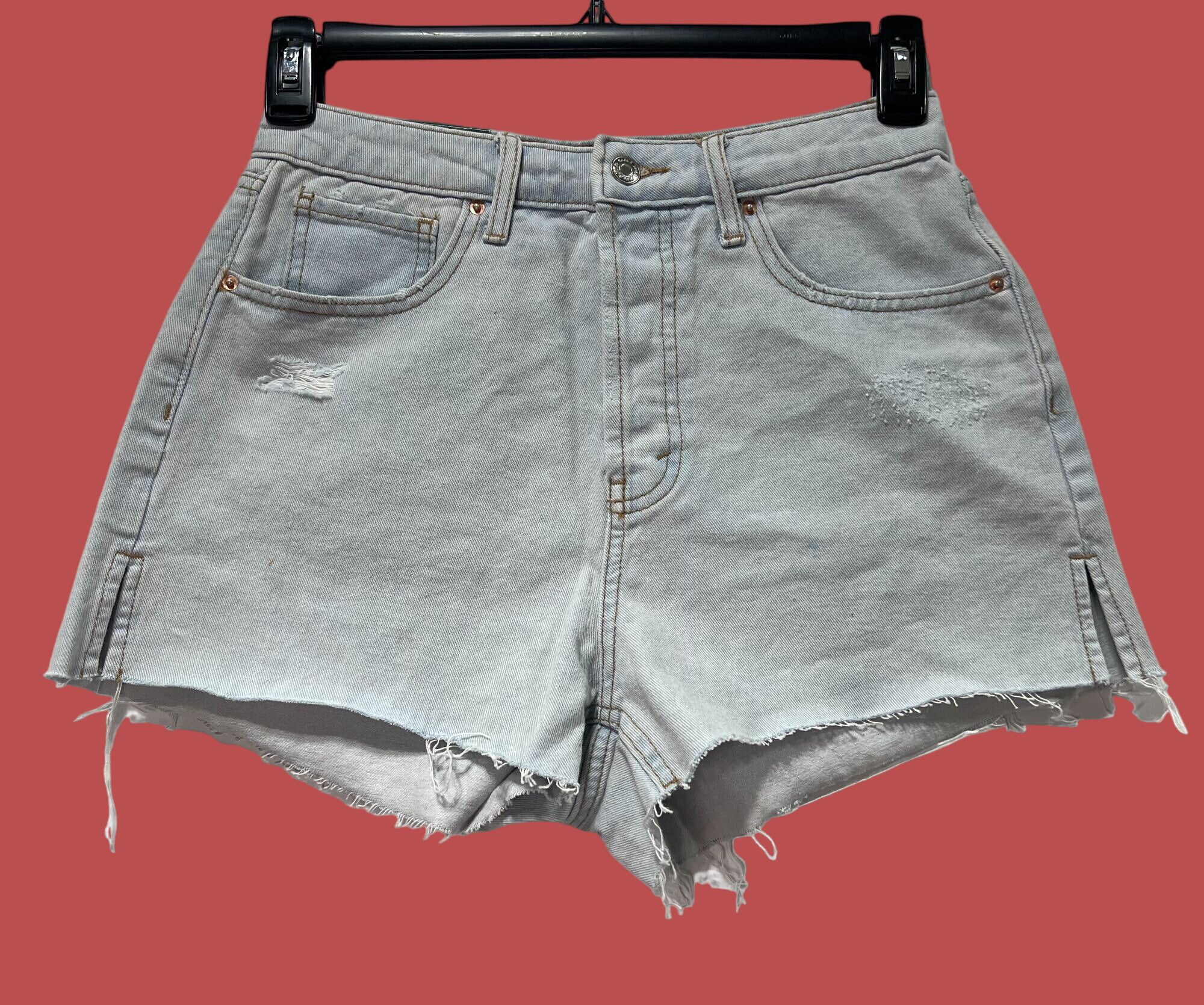 Other Wild Fable - Women's High-Rise Cut Off Jean Shorts - Light B Size 28" / US 6 / IT 42 - 3 Thumbnail