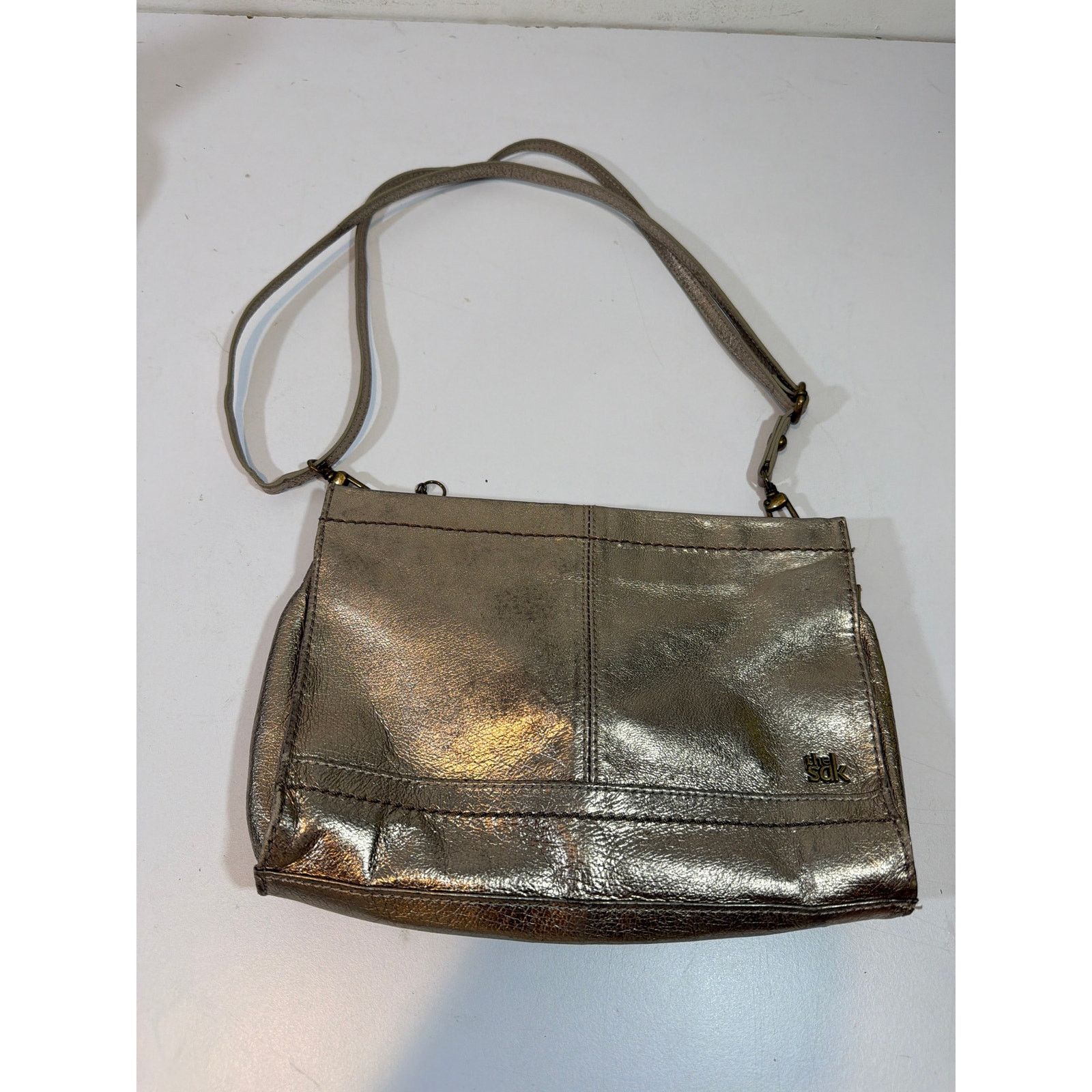 The Sak The SAK Iris Demi Clutch Metallic silver Crossbody Purse Size ONE SIZE - 1 Thumbnail