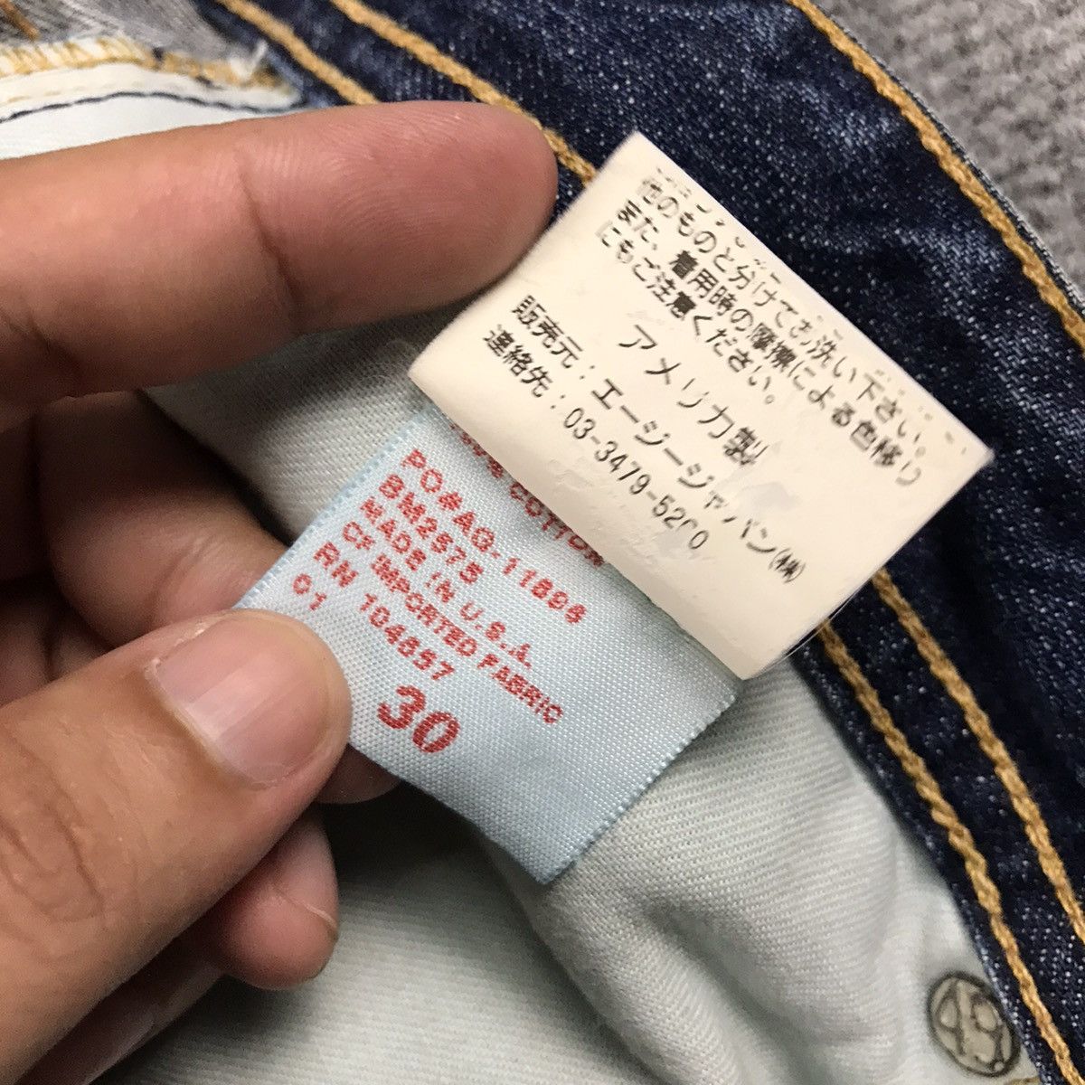 AG Adriano Goldschmied AG ADRIANO GOLDSCHMIED DISTRESSED JEANS BOOTCUT PANTS Size US 30 / EU 46 - 19 Thumbnail