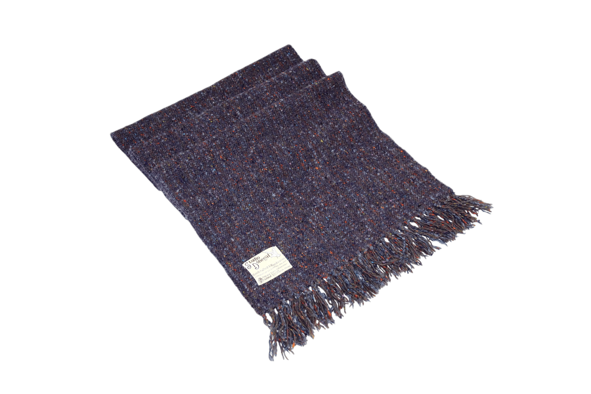 Donegal Tweed Studio Donegal Handcrafted & Handwoven Tweed Scarf 2m x 45cm Size ONE SIZE - 1 Thumbnail