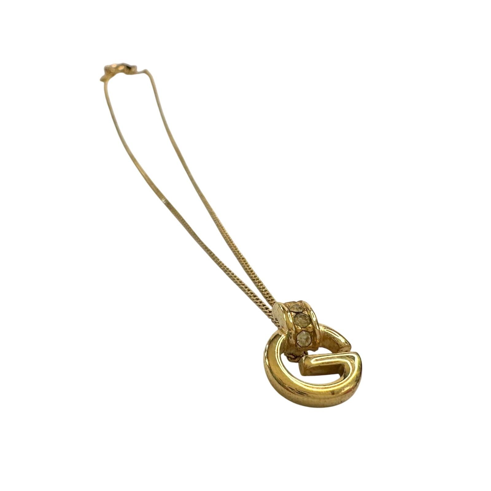 Givenchy Vintage Givenchy Rounded "G" Necklace Gold Plated Size ONE SIZE - 5 Thumbnail