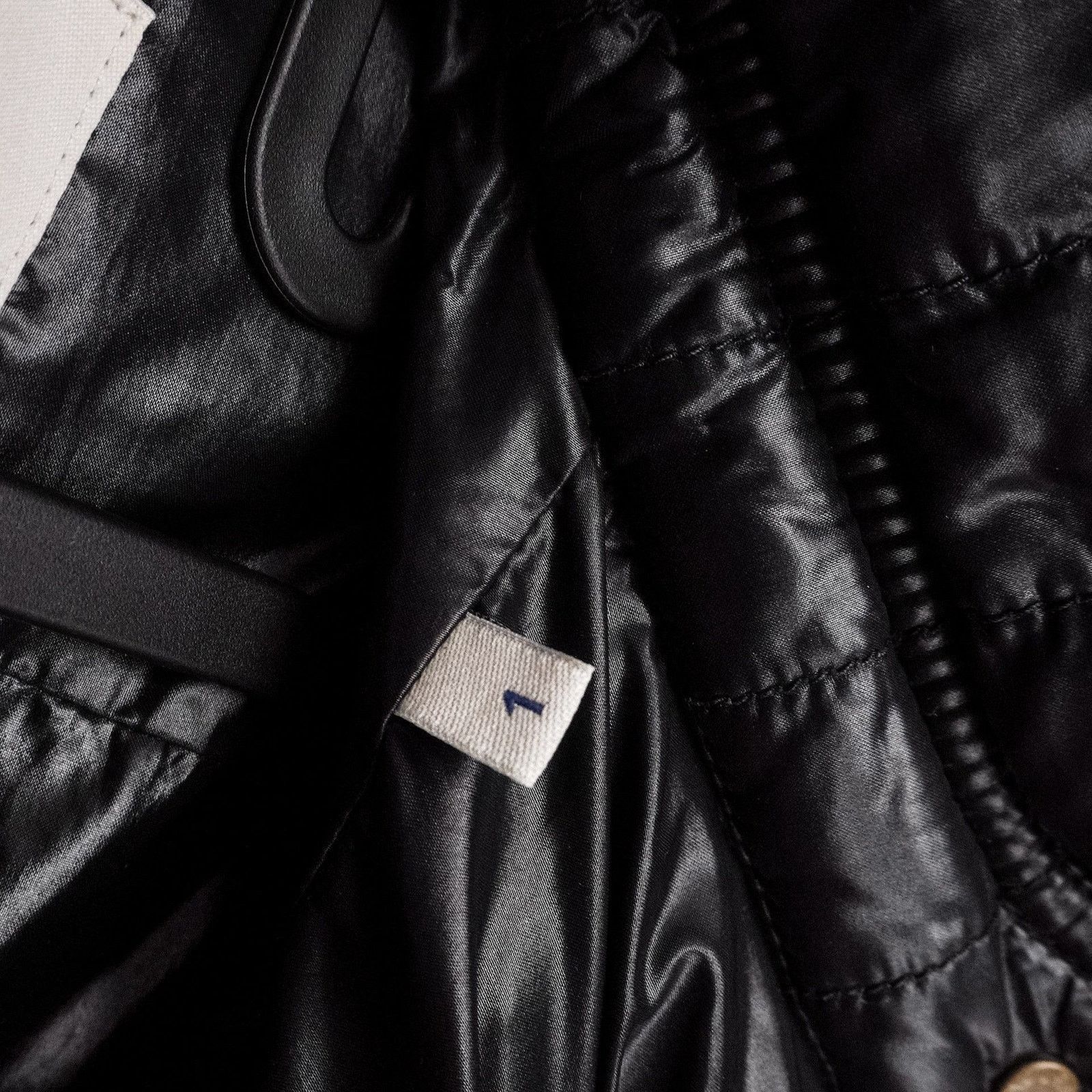 Moncler Vintage Moncler Biker Black Logo Down Puffer Jacket Size US S / EU 44-46 / 1 - 12 Thumbnail