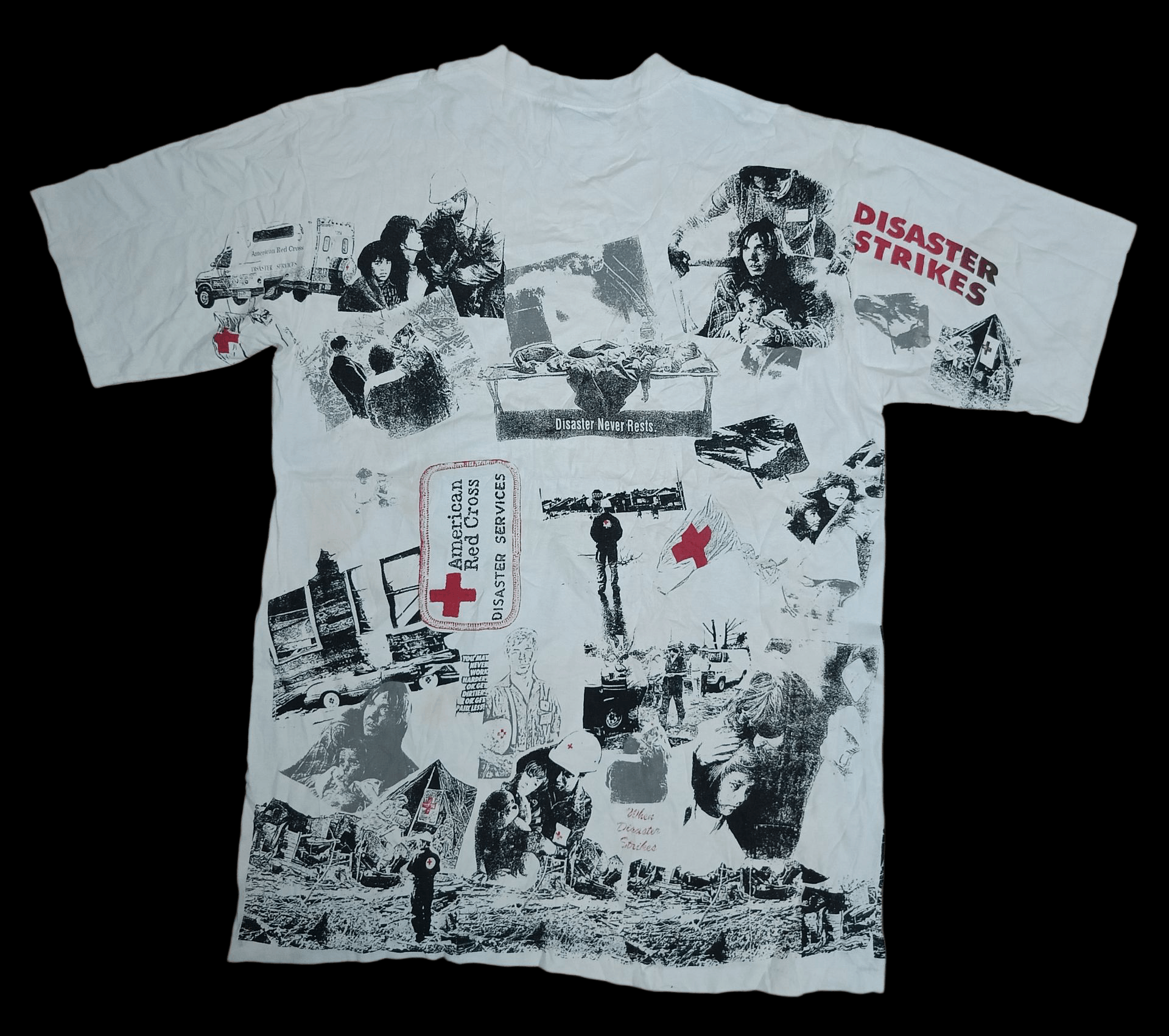 Vintage Vintage American Red Cross T-shirt 1990s Size US XL / EU 56 / 4 - 2 Thumbnail