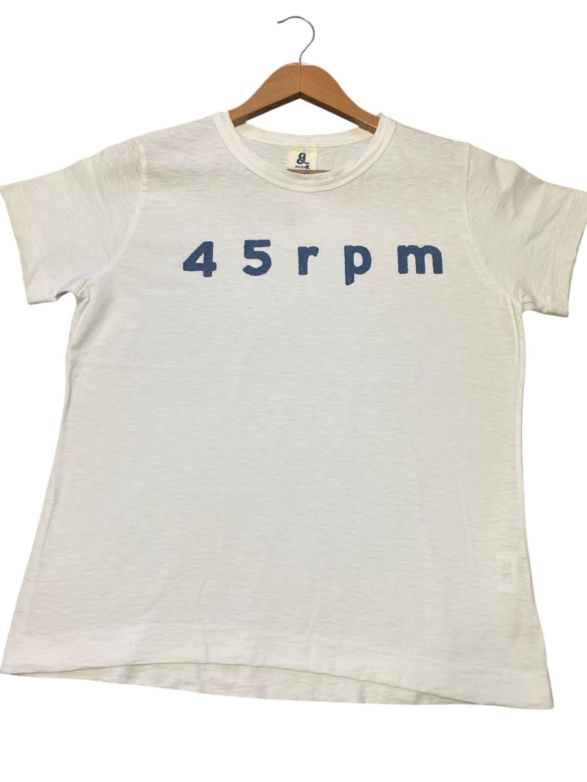 45rpm × Japanese Brand × Vintage 💥RARE💥VINTAGE 45RPM SPELLOUT SINGLE STITCH SHIRT TEE🔥 Size US S / EU 44-46 / 1 - 4 Thumbnail