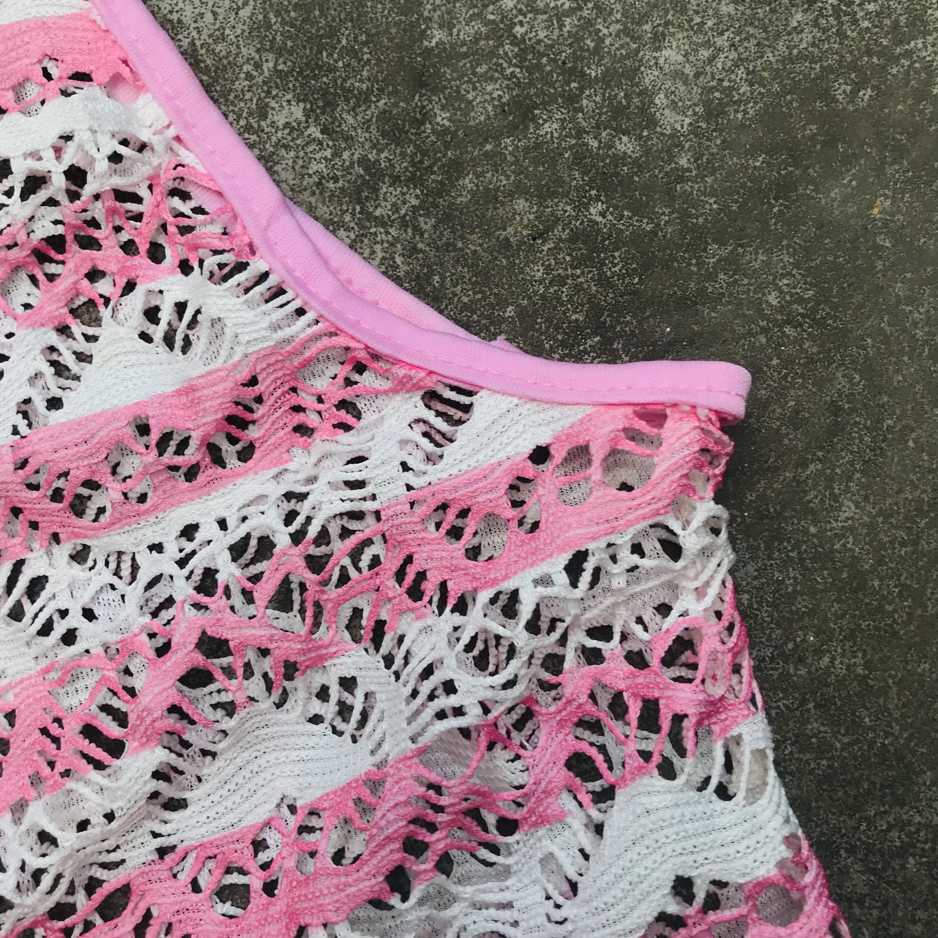 Japanese Brand × Vintage Japanese Floral Net Tank Top Size S / US 4 / IT 40 - 3 Thumbnail