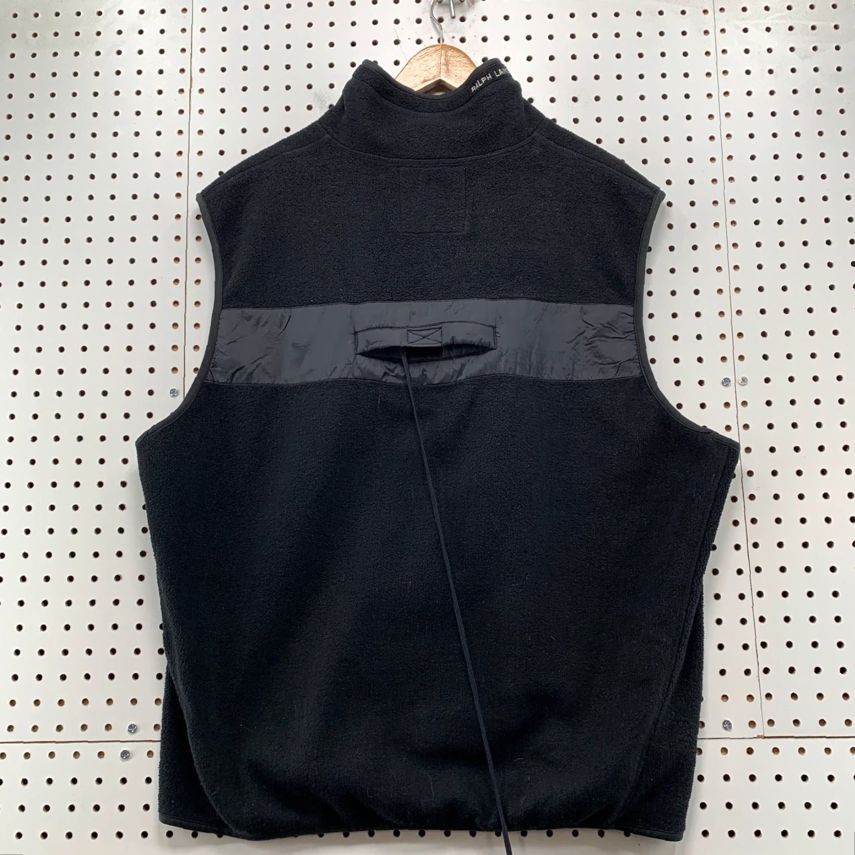 Polo Ralph Lauren VINTAGE Polo Ralph Lauren Vest Jacket Mens 2XL Black Fleece Removable Hooded Size US XXL / EU 58 / 5 - 2 Thumbnail