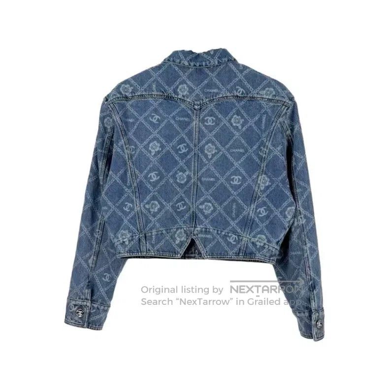 Chanel Chanel Washed blue classic full logo denim jacket Size XS / US 0-2 / IT 36-38 - 2 Thumbnail