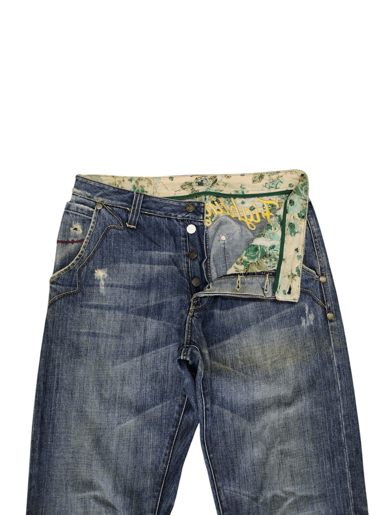 Artful Dodger Antful Dodger Fighting Irons Embroidered Jeans Size US 32 / EU 48 - 9 Thumbnail