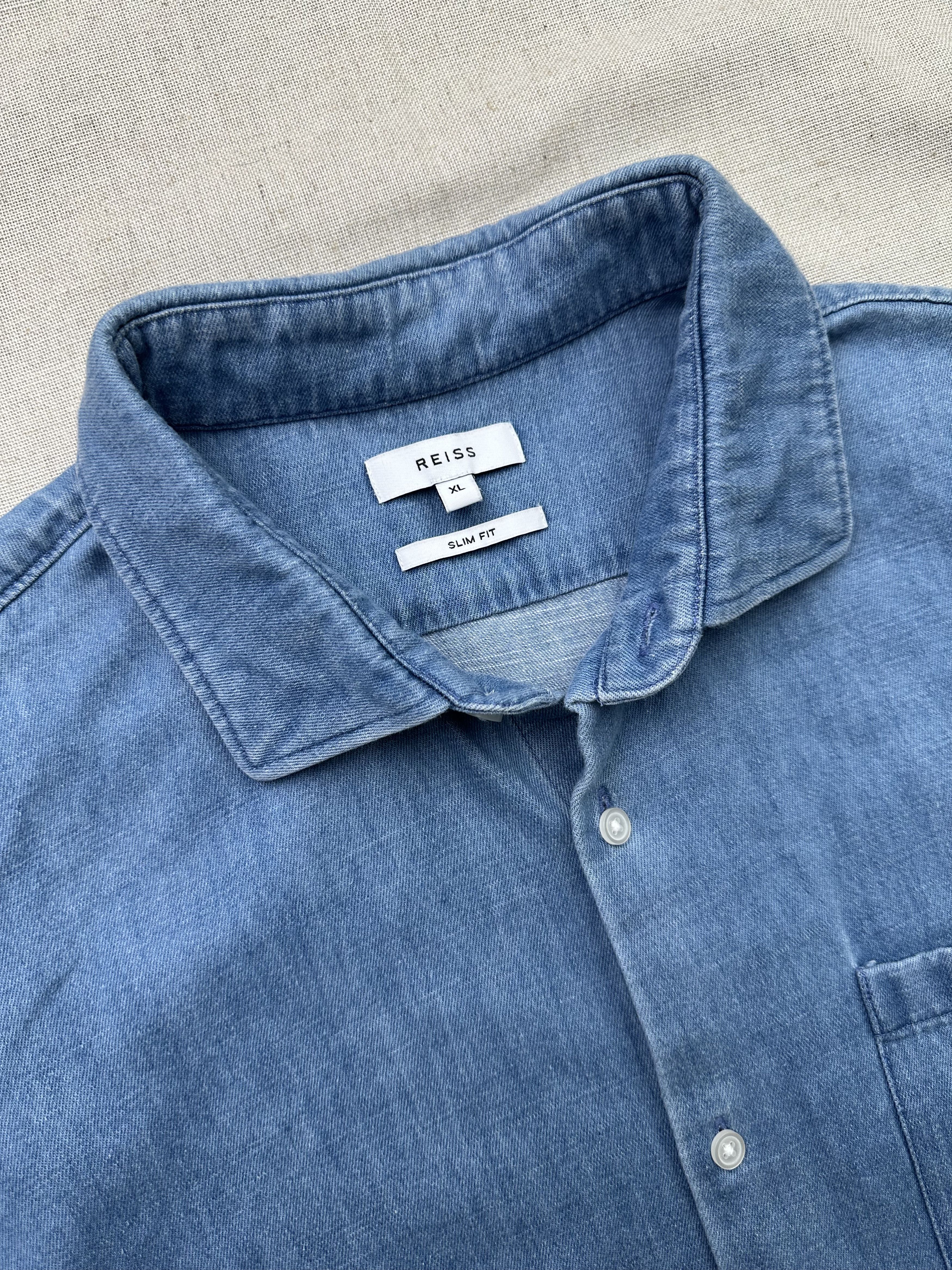 Reiss Reiss Shirt Short Sleeve Size US XL / EU 56 / 4 - 2 Thumbnail