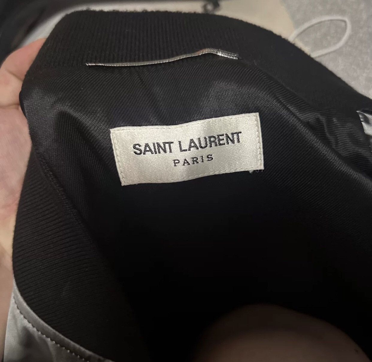 Saint Laurent Paris × Yves Saint Laurent Saint Laurent slp18SS black and white cow splash-ink jacket Size US M / EU 48-50 / 2 - 4 Thumbnail