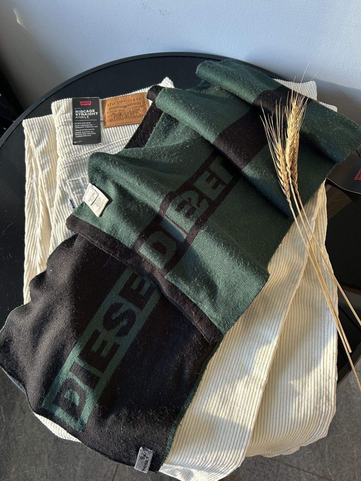 Diesel × Vintage Diesel vintage scarf big logo streetwear Size ONE SIZE - 7 Thumbnail