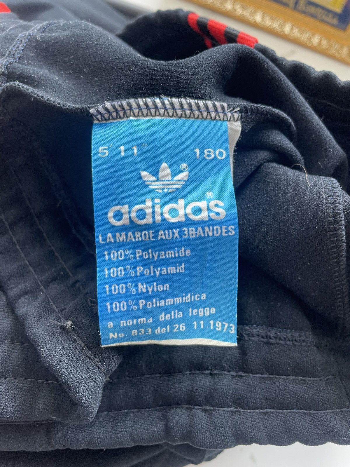 Adidas × Vintage Vintage Adidas 80s Track Pants Black Red Stripes Size US 36 / EU 52 - 5 Thumbnail