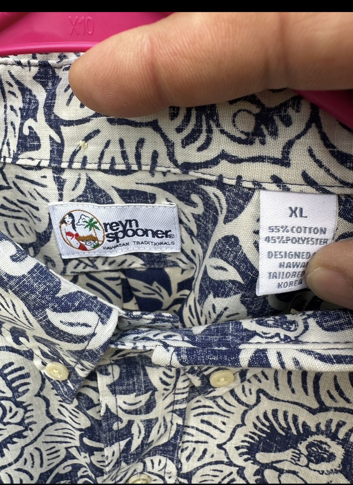 Reyn Spooner Reyn Spooner Hawaiian Print Blue Full Button Men's XL Size US XL / EU 56 / 4 - 4 Thumbnail