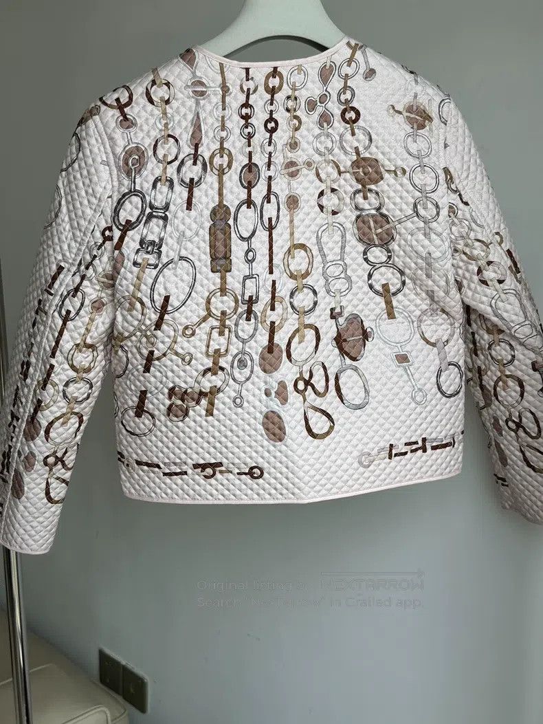 Hermes Hermes Mulberry Silk Women's Jacket Size XXS / US 00 / IT 34 - 4 Thumbnail