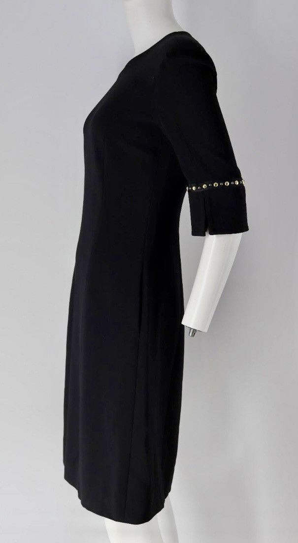 Versace Versace 🇮🇹 Black Stud Sleeve Mini Cocktail Dress Italy 38 NWT Size XS / US 0-2 / IT 36-38 - 11 Thumbnail