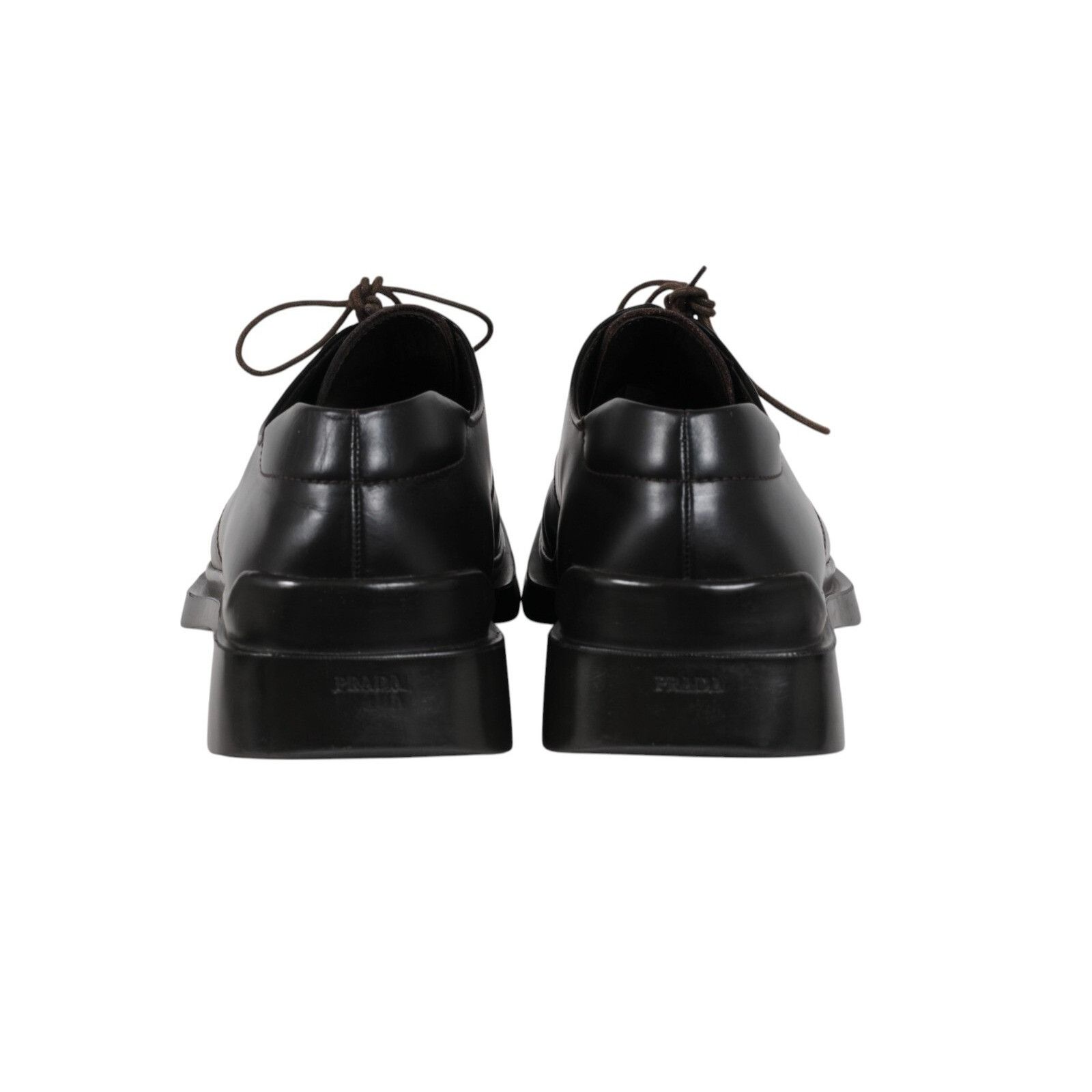 Prada Prada AW99 Vtg Square Toe Lace Up 11 UK 10 Dark Brown Leathe Size US 11 / EU 44 - 6 Thumbnail
