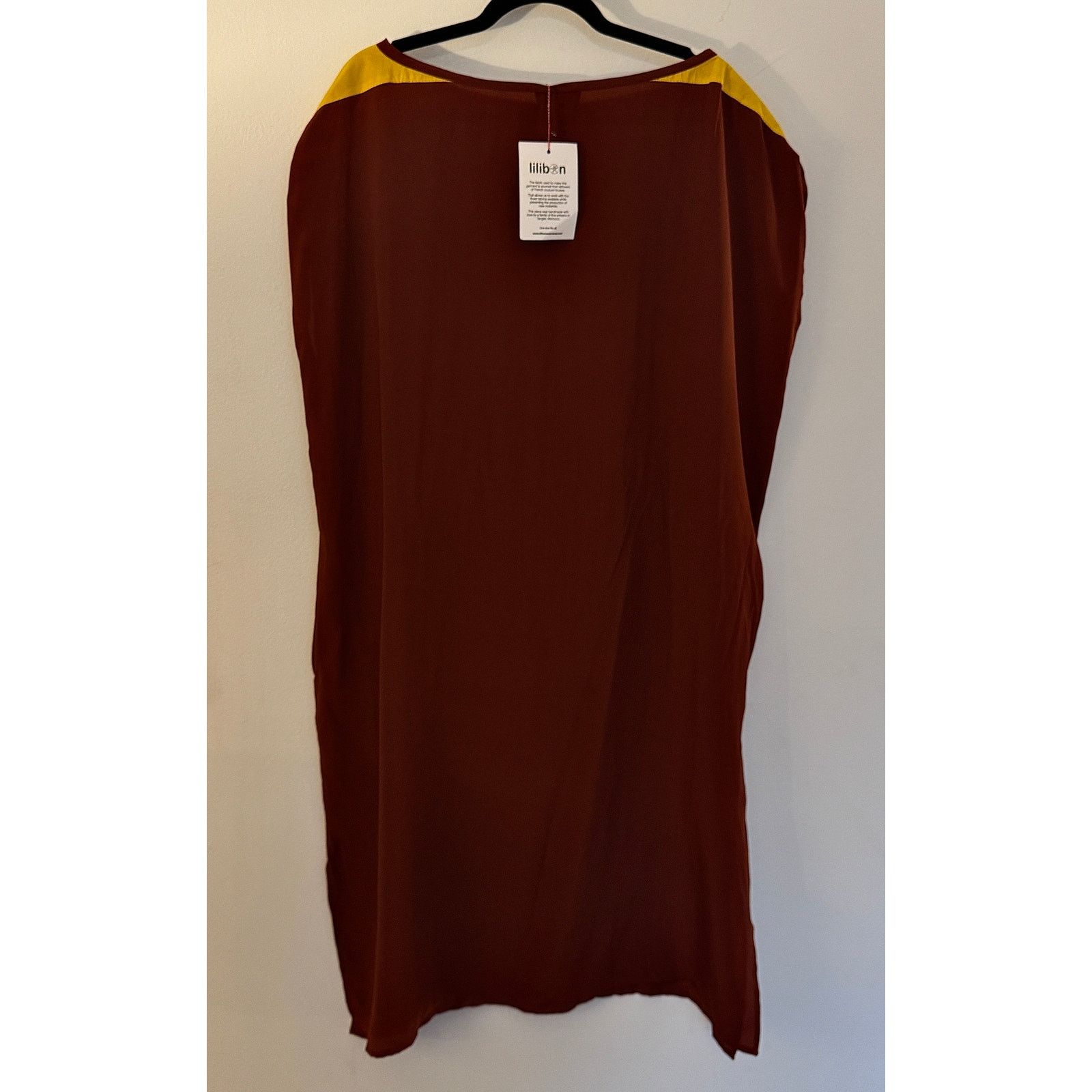 Atelier Lilibon NWT Silk Dress in Maroon
