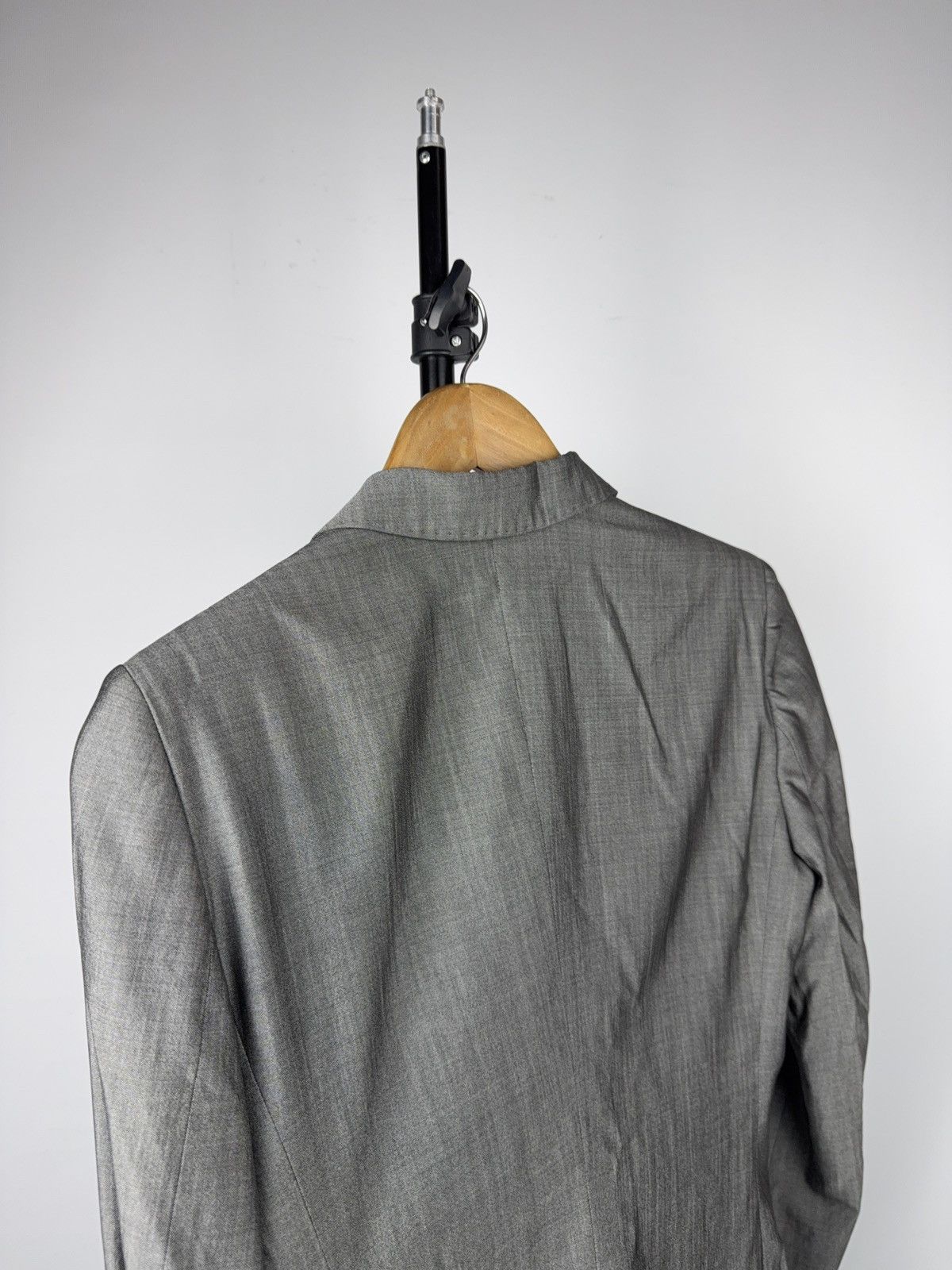 Max Mara Luxury Retro Style 00s MaxMara Grey Tailored Blazer Jacket Size S / US 4 / IT 40 - 11 Thumbnail