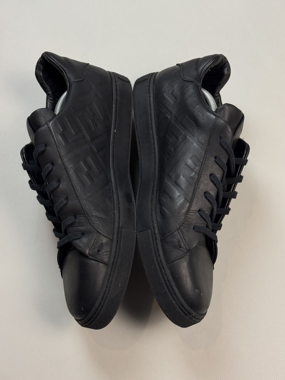 Fendi Fendi Leather Monogram FF Low Top Lace Up Sneakers Shoes Size US 14 / EU 47 - 9 Thumbnail