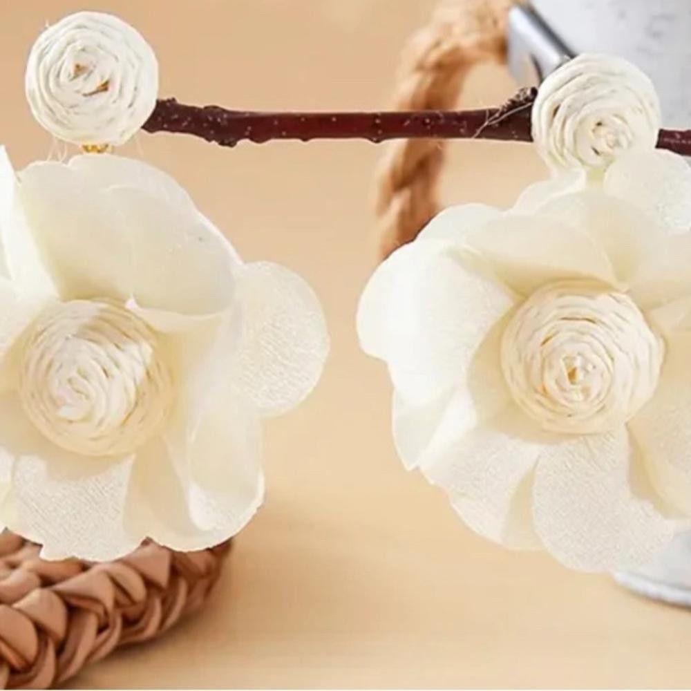 Designer Bohemian fabric flower earrings Size ONE SIZE - 3 Thumbnail