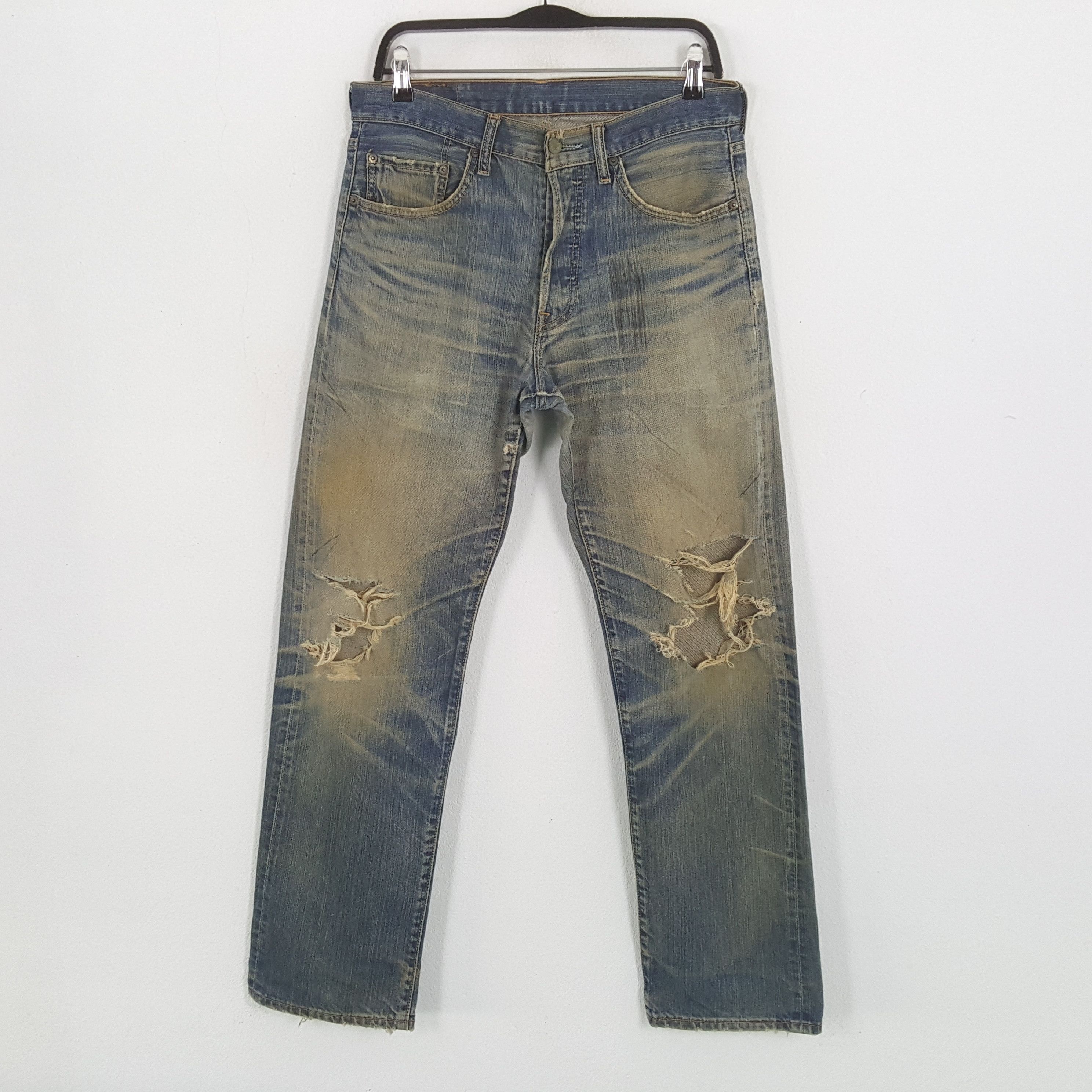 LEVI'S Streetwear Style Distressed Jeans