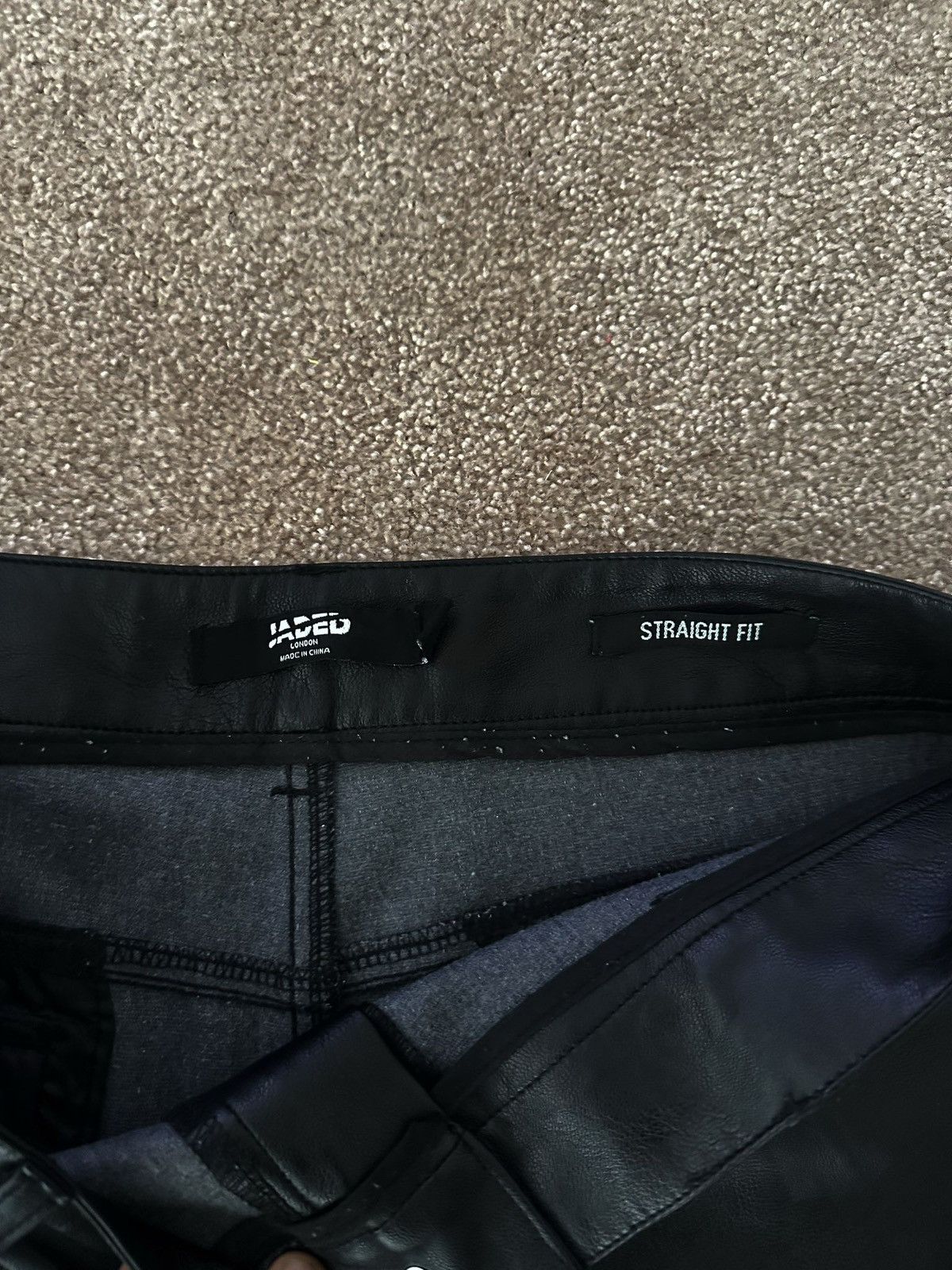 Jaded London Jaded London Black Vegan Leather Pant Size US 32 / EU 48 - 6 Thumbnail