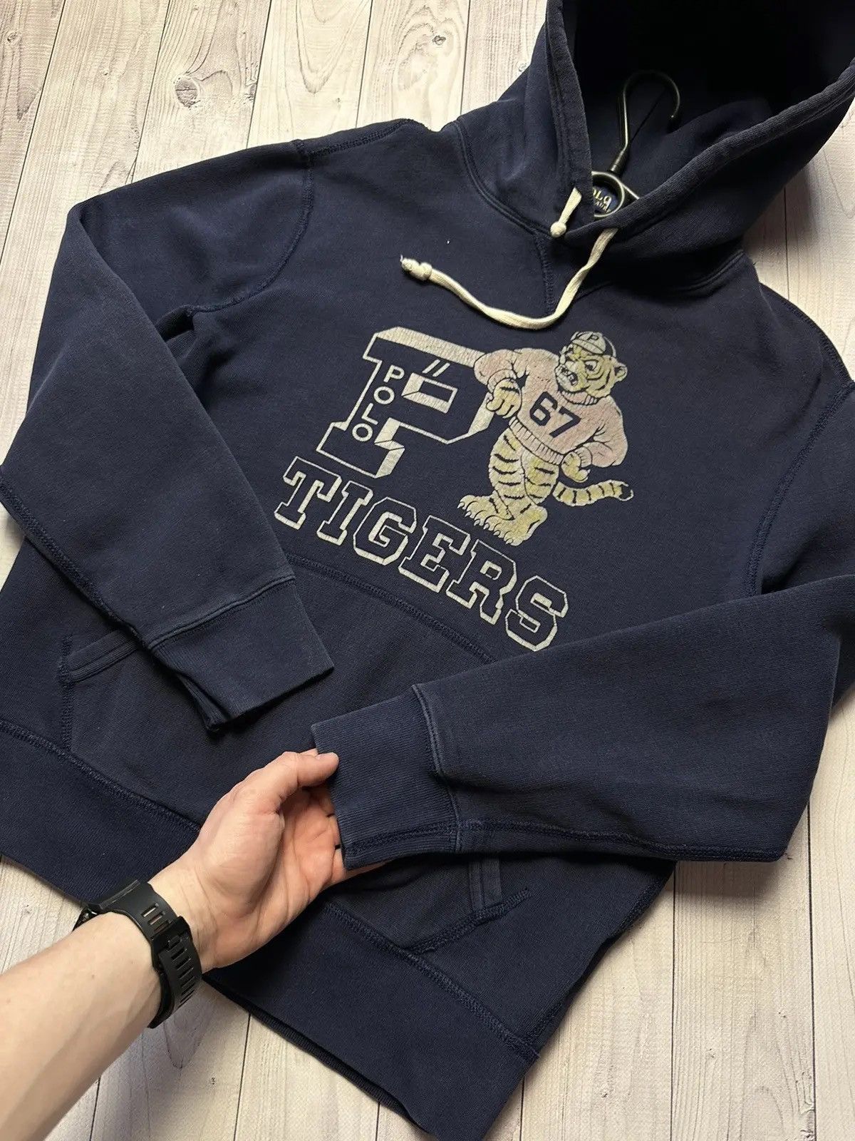 Polo Ralph Lauren Vintage polo Ralph Lauren Tigers hoodie rare logo size S Size US S / EU 44-46 / 1 - 4 Thumbnail
