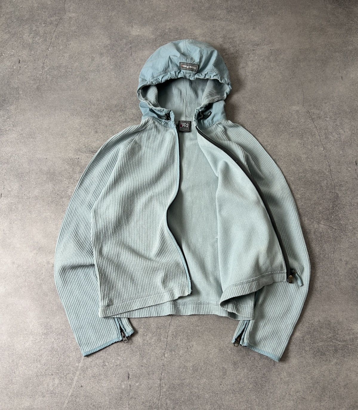 Japanese Brand Vintage Think Pink nylons zip-hoodies mens Size US S / EU 44-46 / 1 - 2 Thumbnail