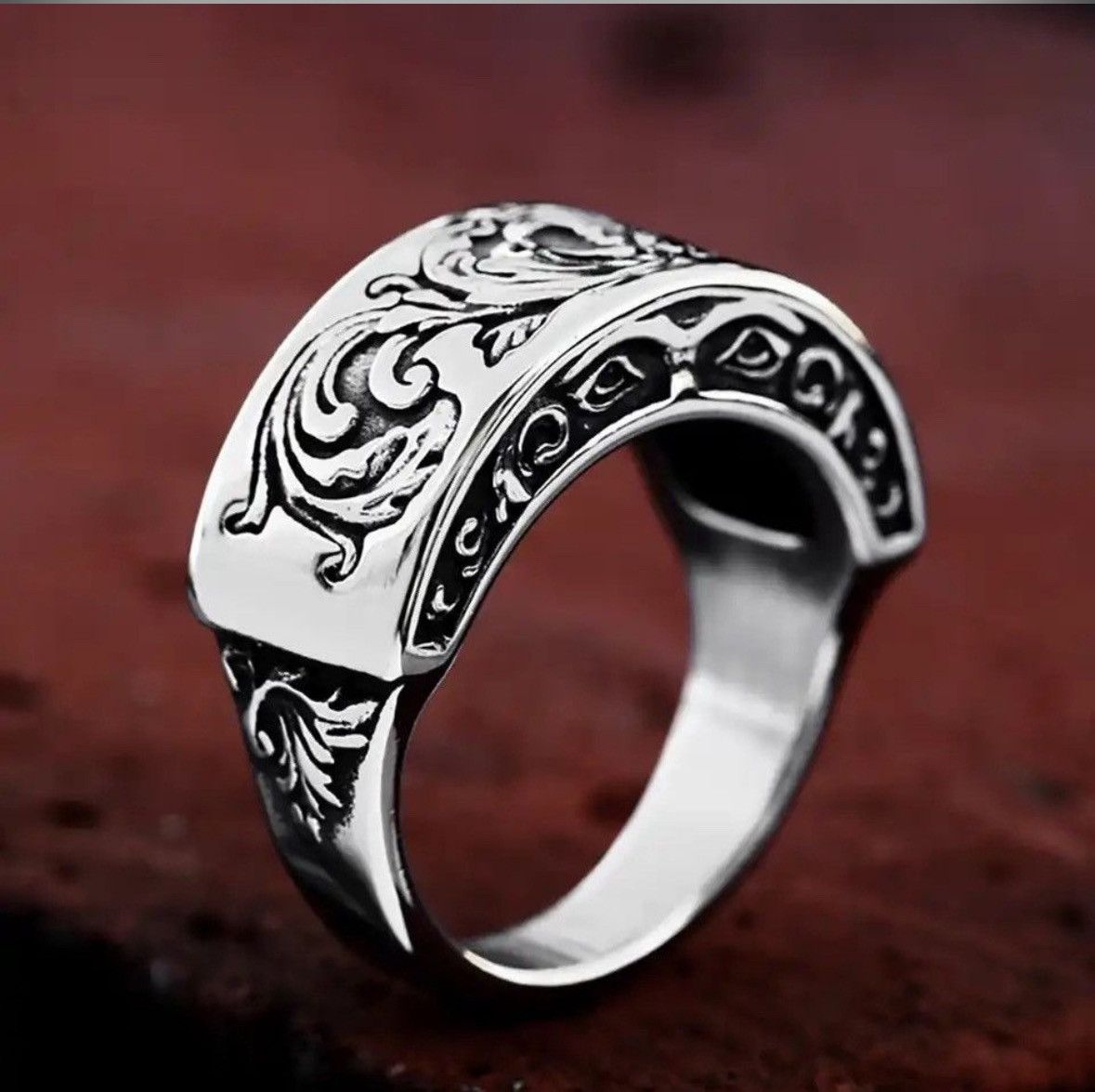 Jewelry Art Carve Ring (Size 7-13 ) Size ONE SIZE - 2 Thumbnail