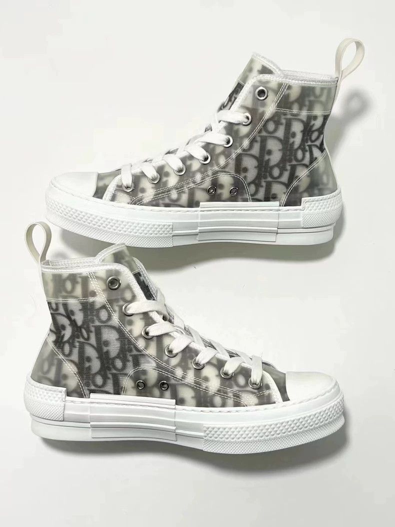 Dior DIOR B23 HighTop Sneakers in White and Black-2506 Size US 4.5 / IT 34.5 - 6 Thumbnail
