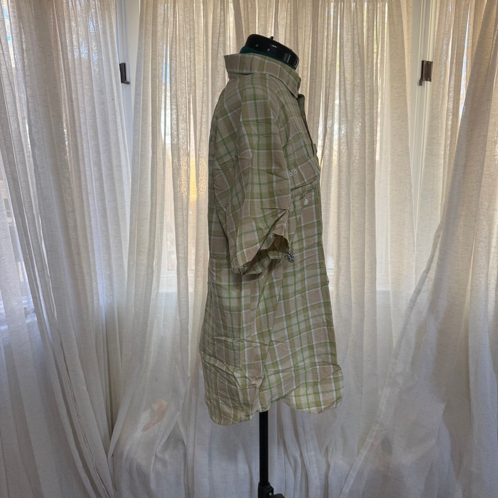 Columbia Columbia Tan & Green Plaid Outdoor Shirt | Sz M Size US M / EU 48-50 / 2 - 5 Thumbnail