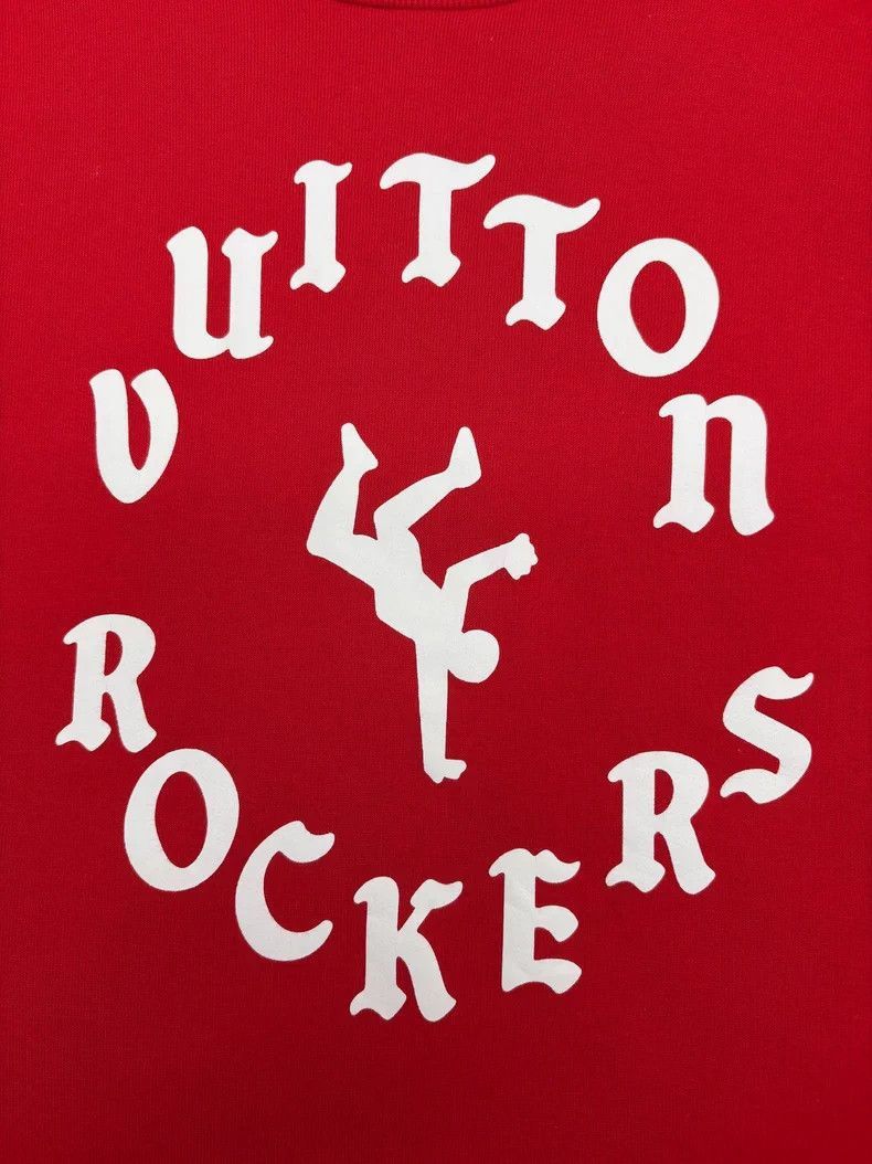 Louis Vuitton Louis Vuitton Red Sweatshirt with Rockers Design -2505 Size US XXL / EU 58 / 5 - 3 Thumbnail