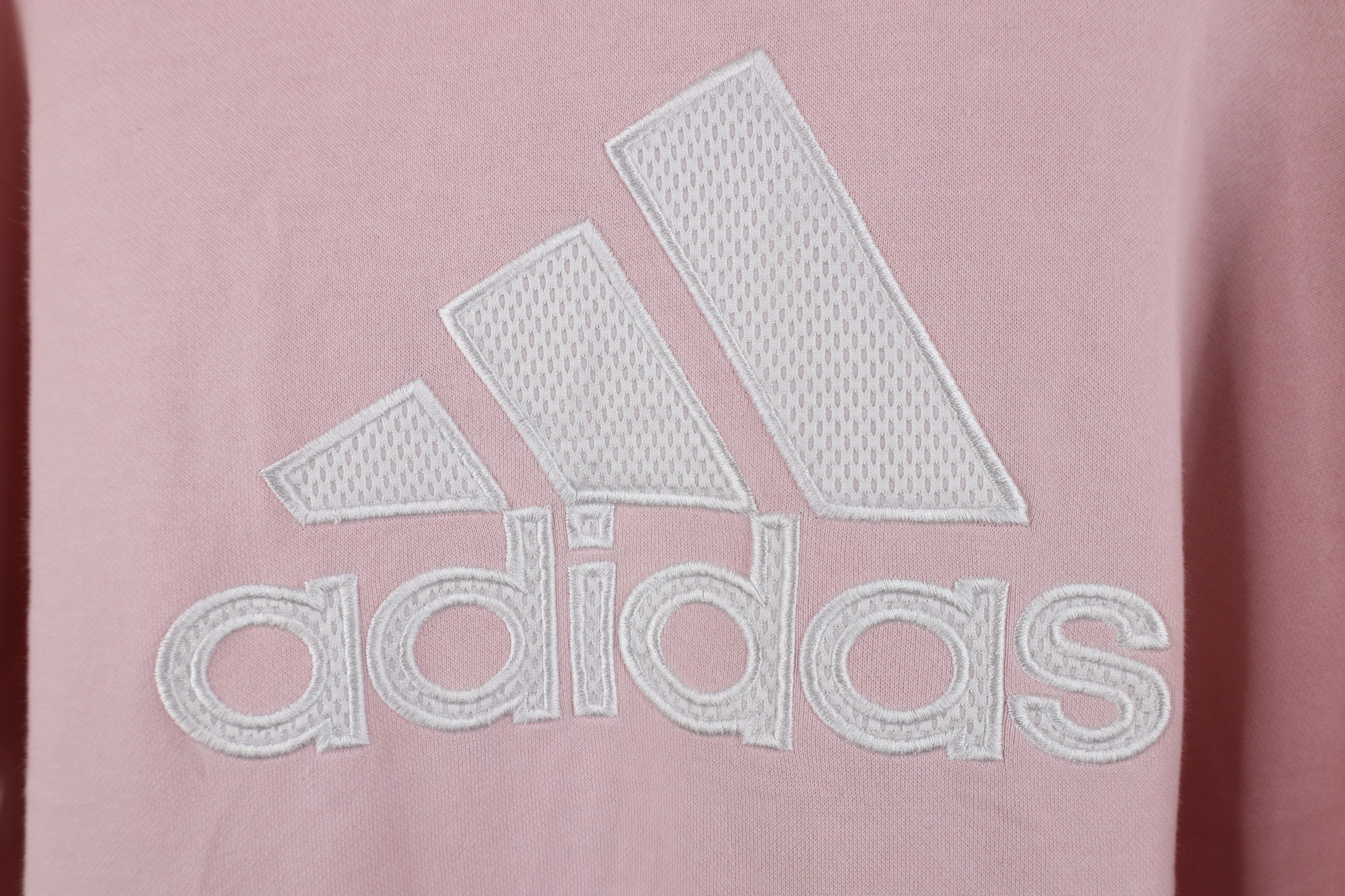 Adidas Vintage Y2K Adidas Spell Out Big Logo Hoodie Sweatshirt Pink Size XL / US 12-14 / IT 48-50 - 4 Thumbnail