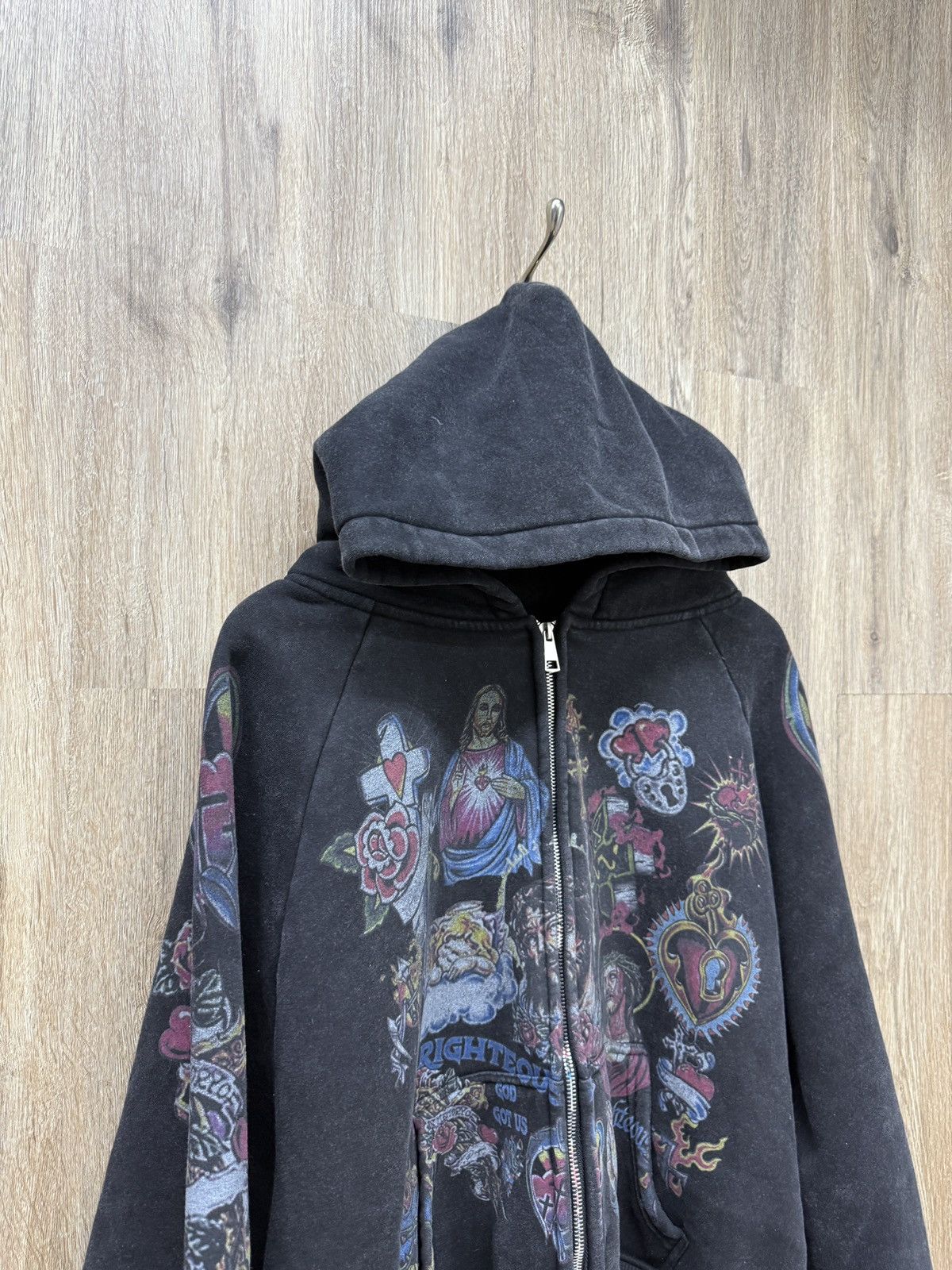 Other Righteous Black Zip Up Hoodie Size US L / EU 52-54 / 3 - 2 Thumbnail