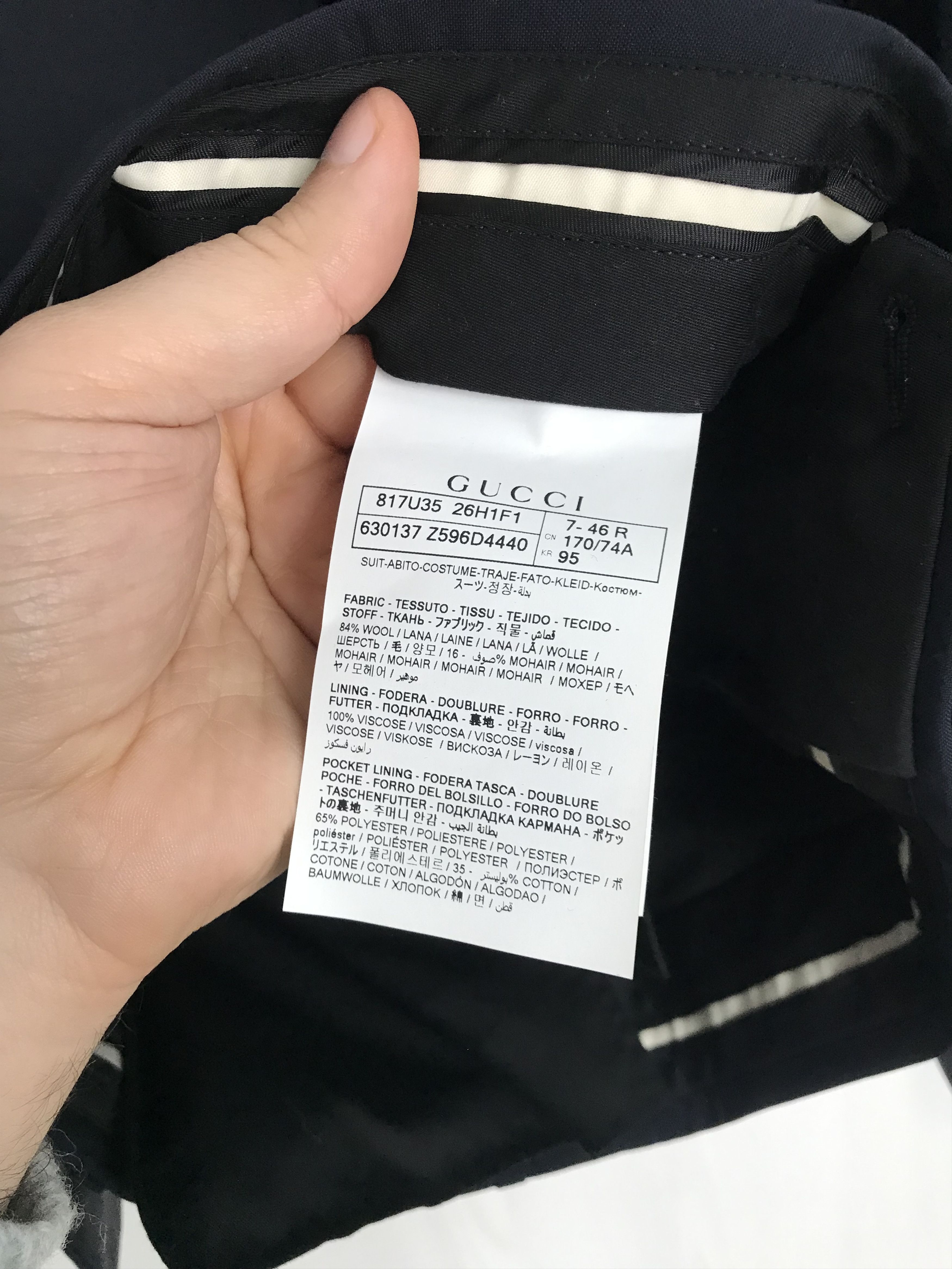 Gucci Suit size 46 Size 46R - 13 Thumbnail