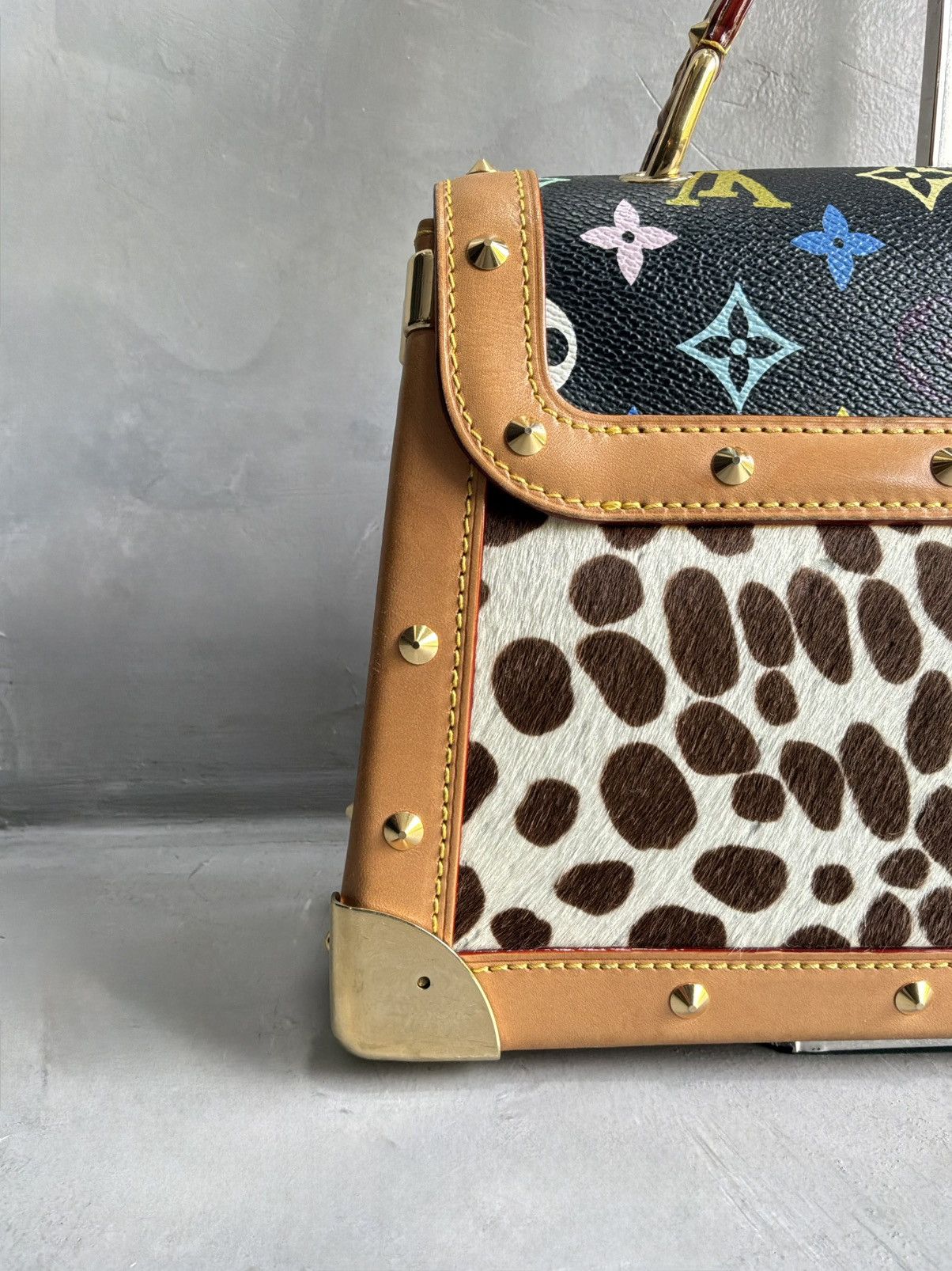Louis Vuitton × Takashi Murakami 2003 Louis Vuitton x Murakami - SAC Rabat Dalmatian Ponyhair Size ONE SIZE - 6 Thumbnail