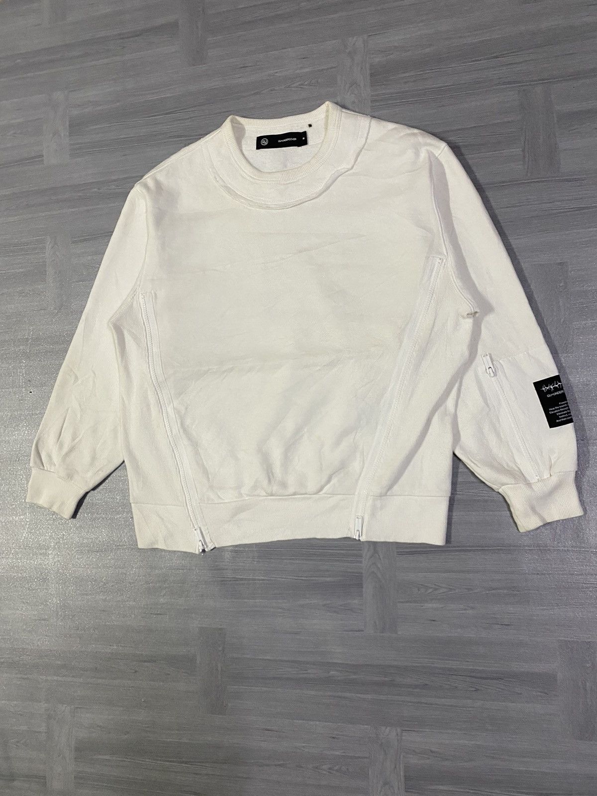 GU × Undercover Undercover X GU Sweatshirt Plain White Crewneck Size US M / EU 48-50 / 2 - 2 Thumbnail