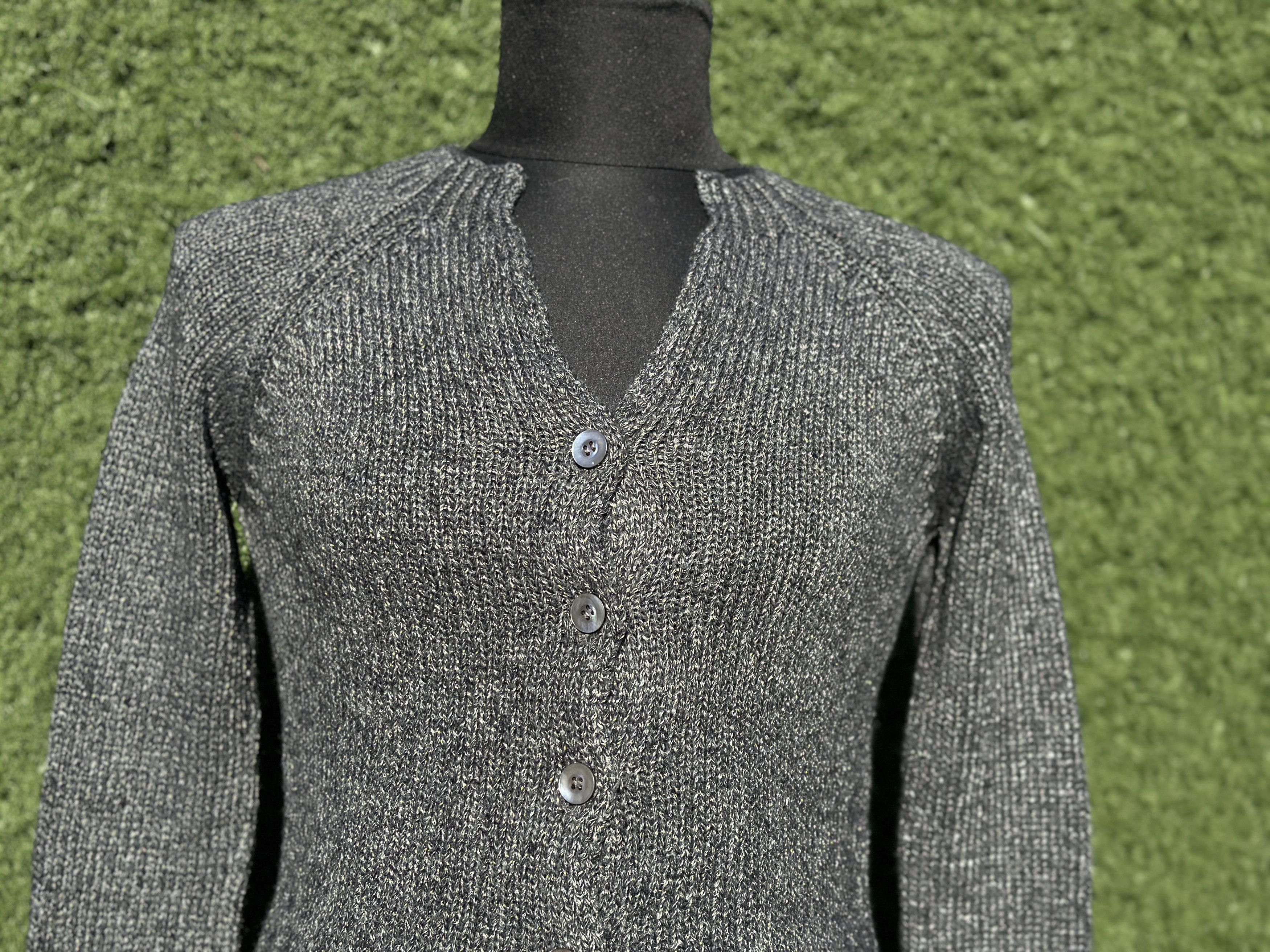 PRADA Sparkling Ribbon Silky Drape Cardigan