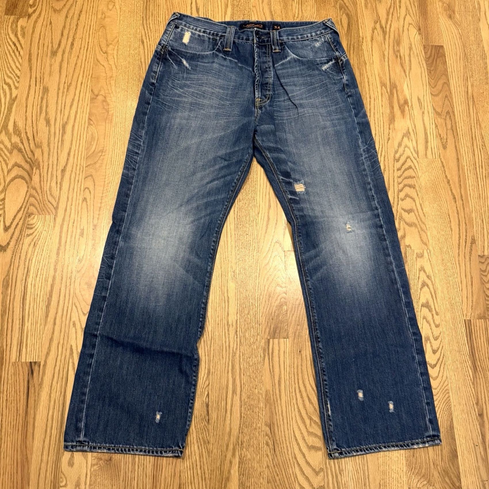 Ed Hardy Ed Hardy Christian Audigier Denim Jeans Men’s 34x32 Fits 34x30.5 Flap Pockets Size US 34 / EU 50 - 3 Thumbnail