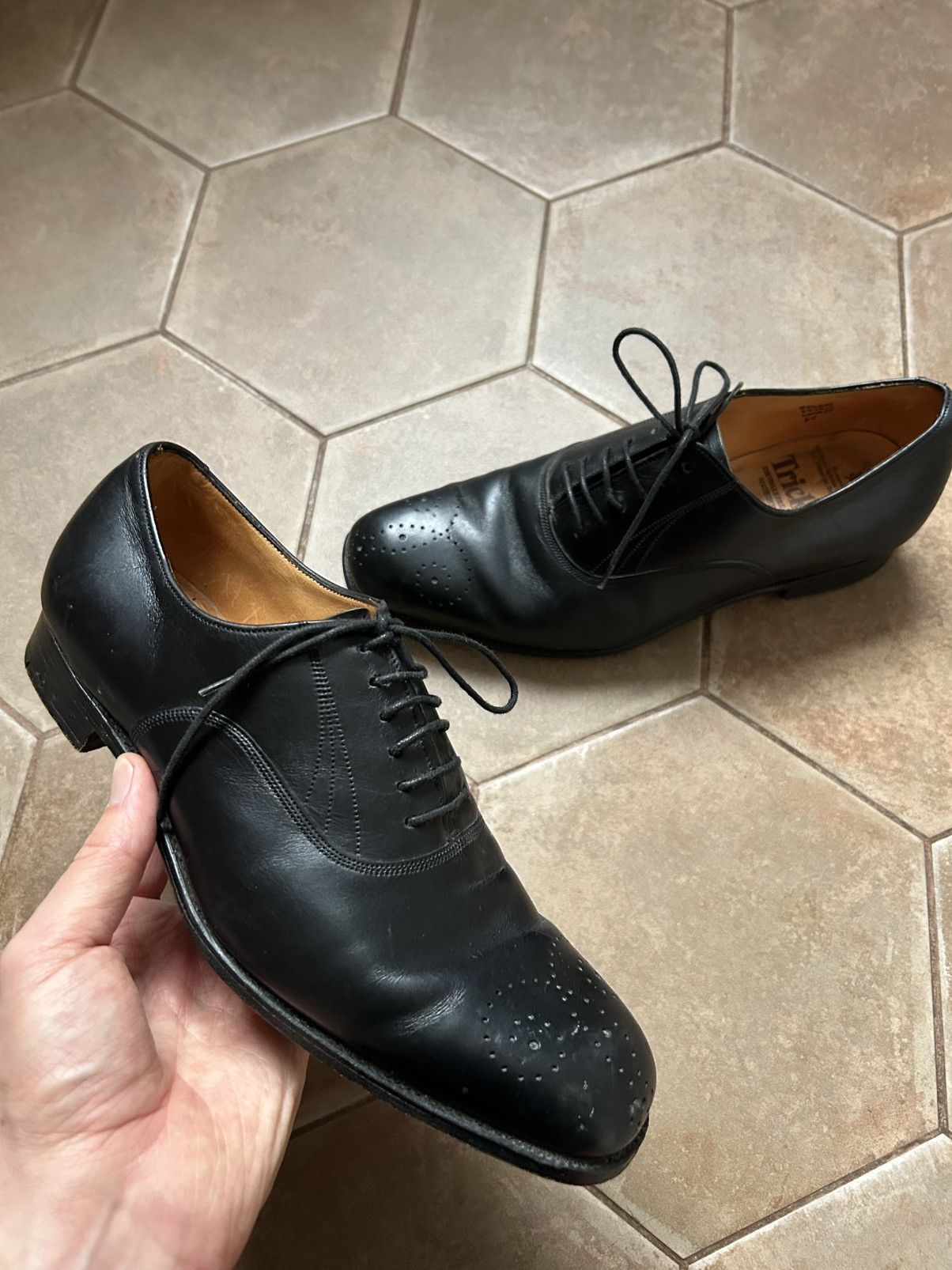 Tricker's Trickers Derby Brogue Shoes Leather size uk6.5 us7.5 Size US 7.5 / EU 40-41 - 1 Thumbnail