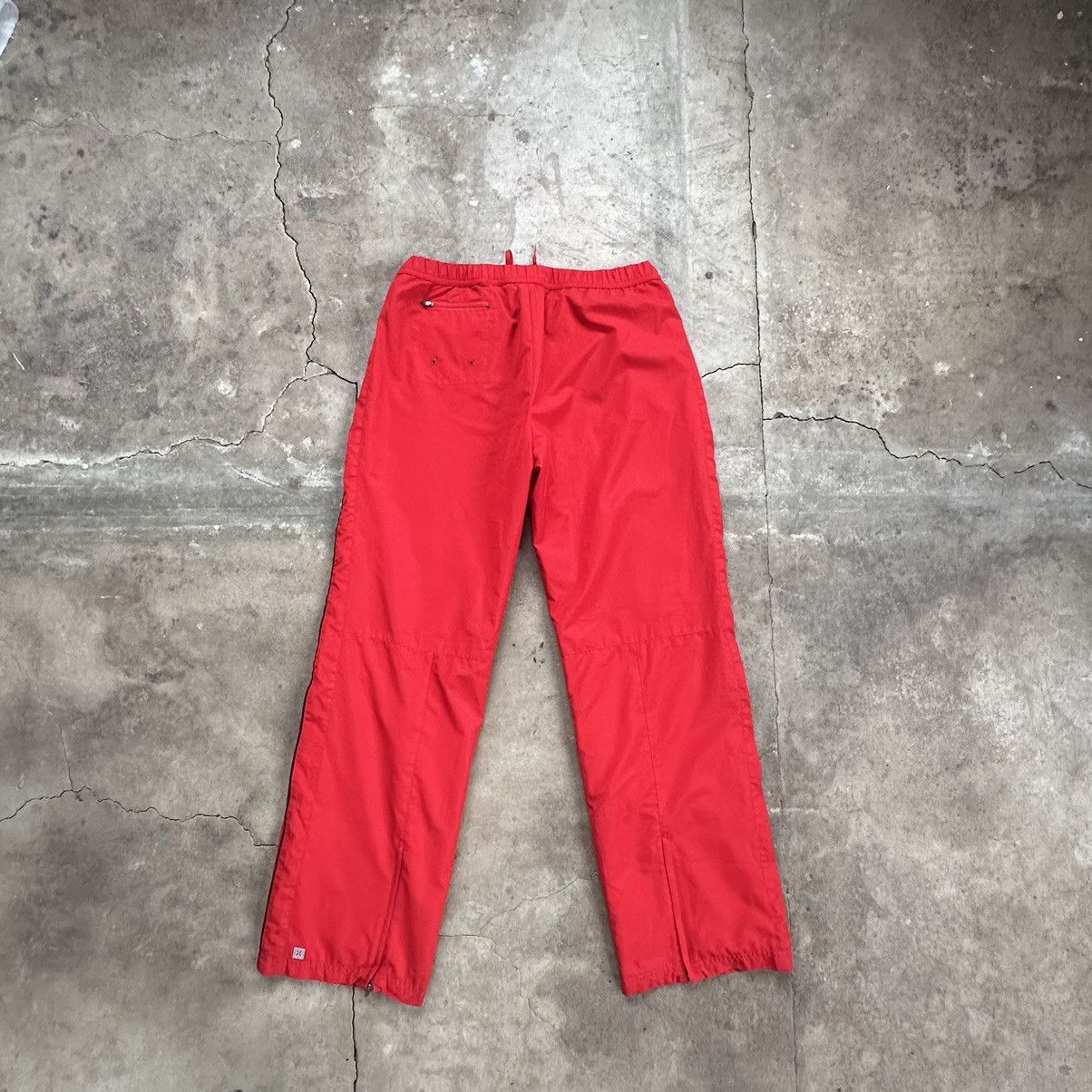 Japanese Brand × Vintage Crazy Vintage Y2K/2000s Baggy Striped Skater Track Pants! Size US 31 - 5 Thumbnail