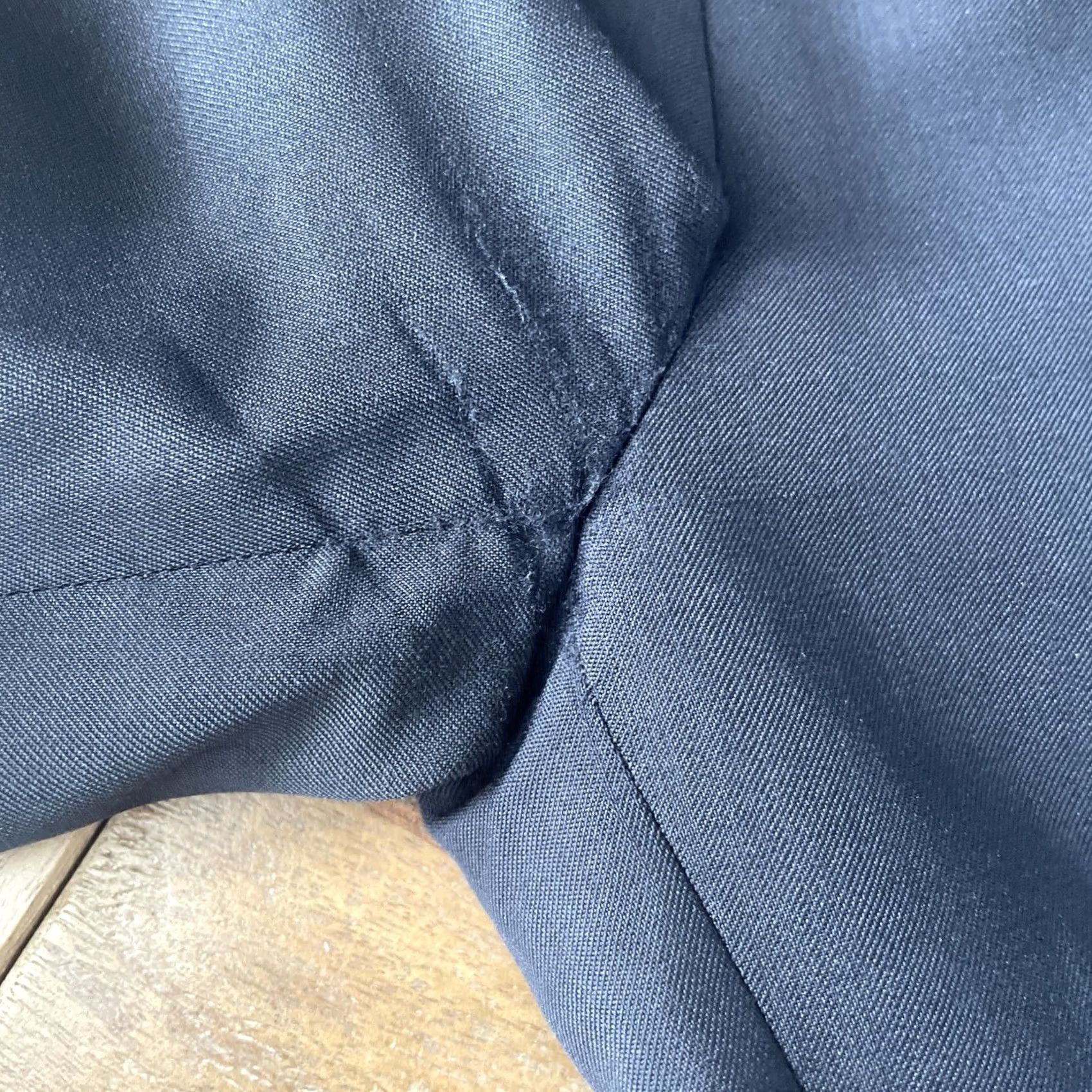 Bonobos Bonobos X Marzotto Navy Blue Wool Blazer Mens 40R Jacket/Coat Regular Fit Blazer Navy Blue Wool City Classic Italian Blazer Mens Size 40R - 7 Thumbnail